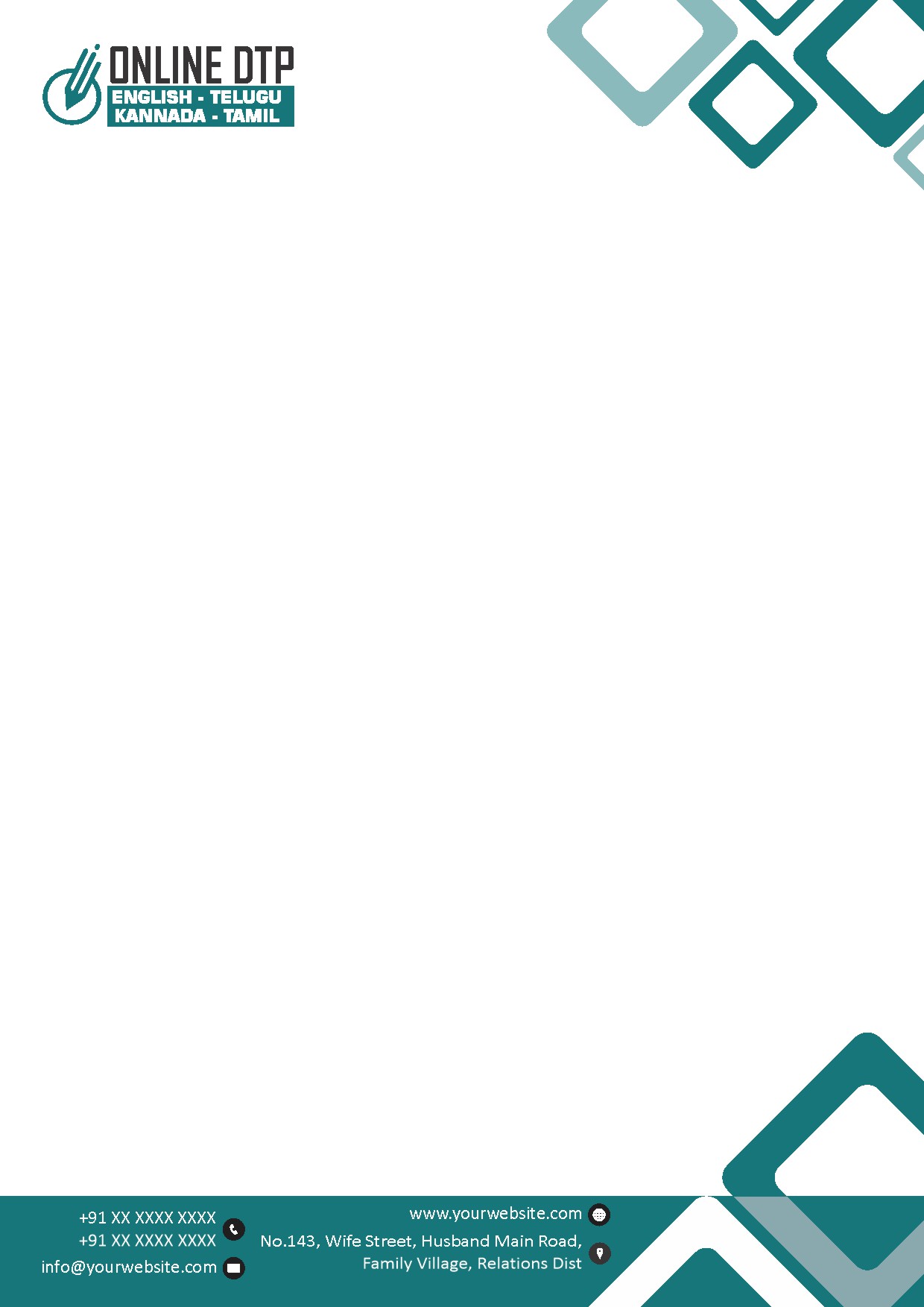 Creative Professional Letterhead Design 018
