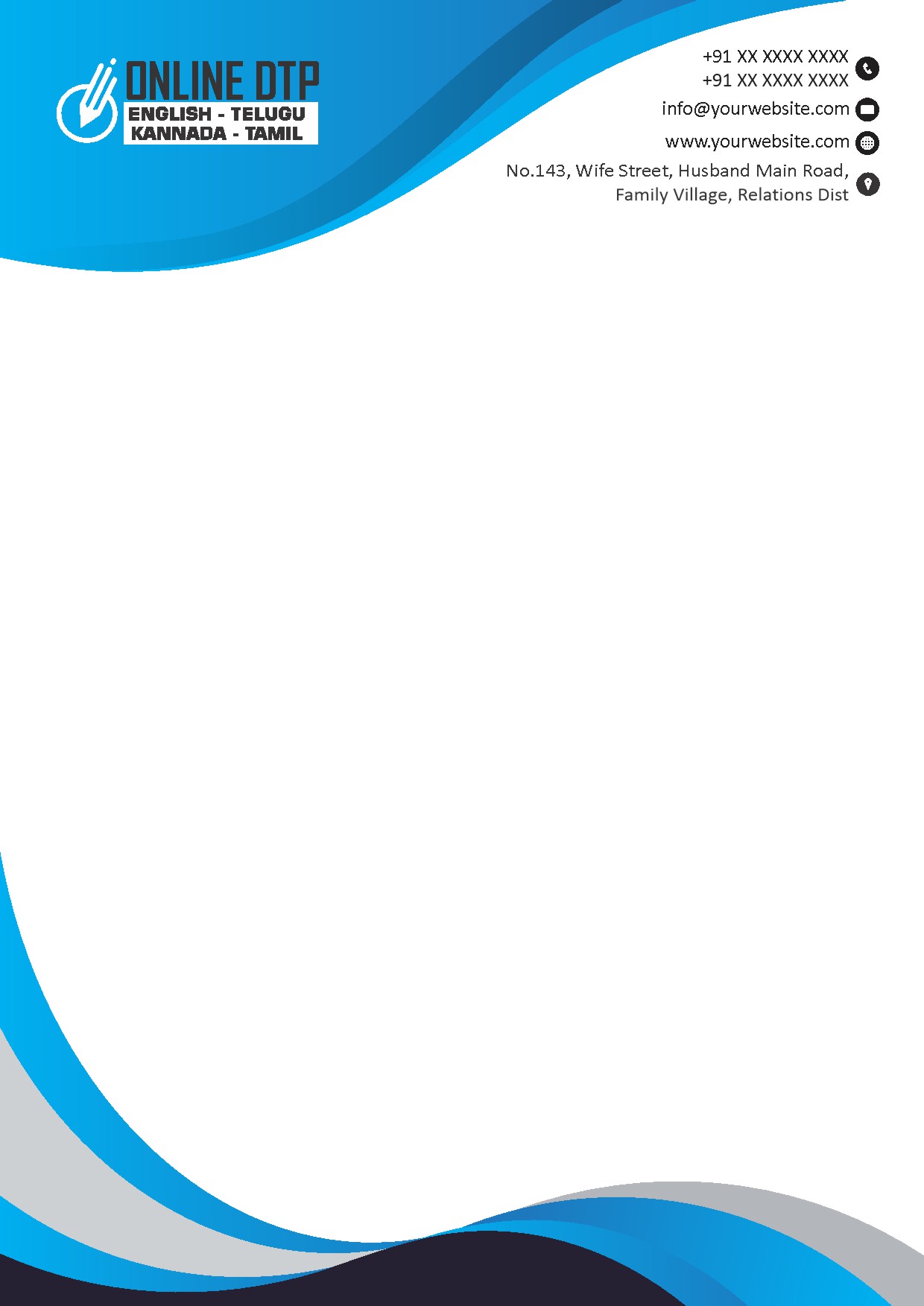 Premium Business Letterhead Design 022