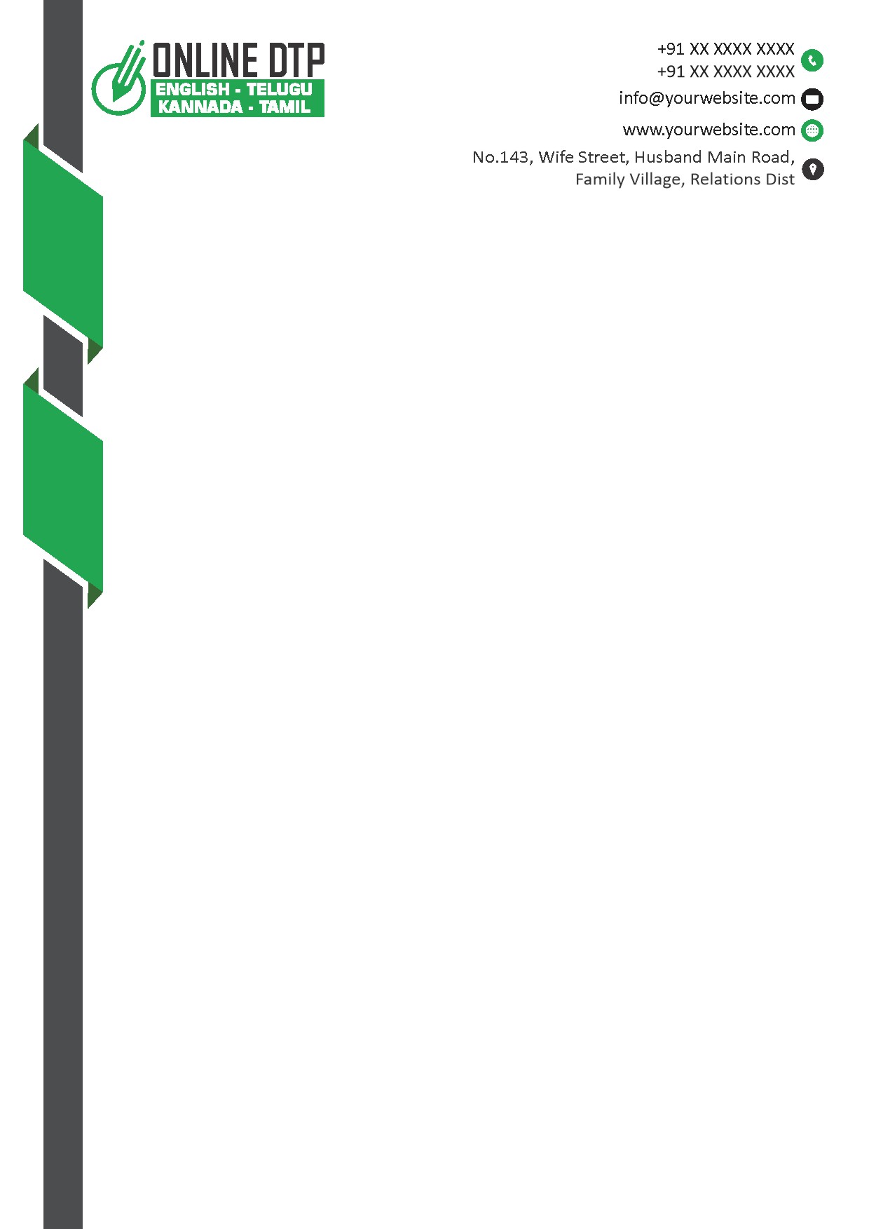 Elegant Minimal Letterhead Design 024