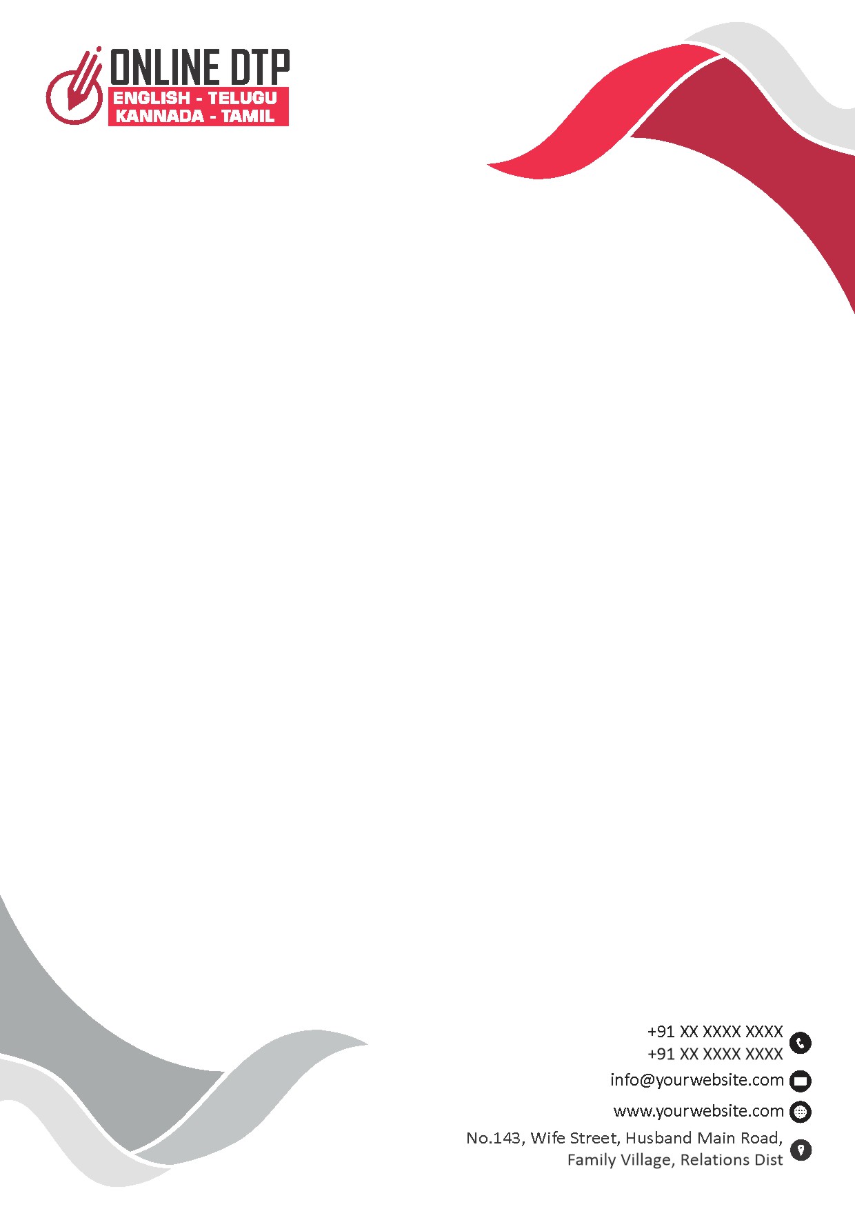 Classic Office Letterhead Design 025