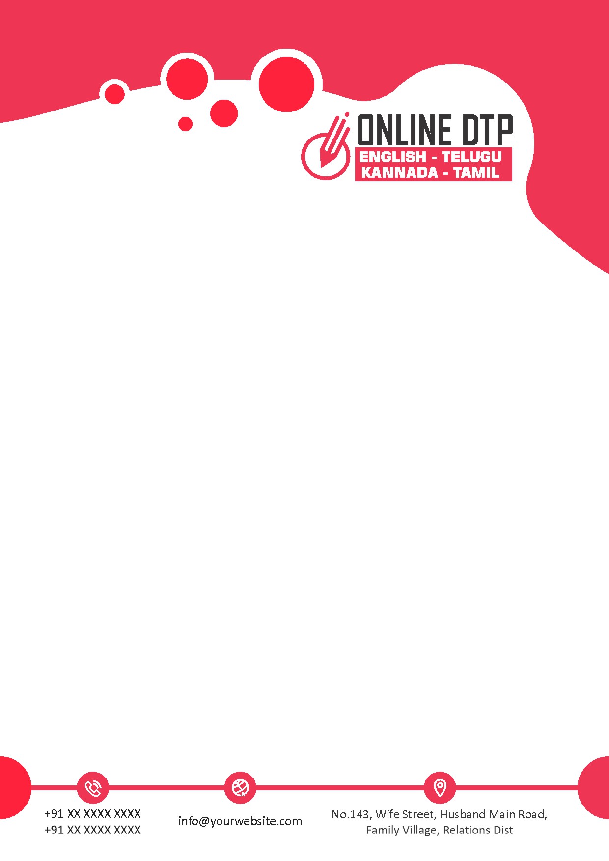 Premium Business Letterhead Design 027