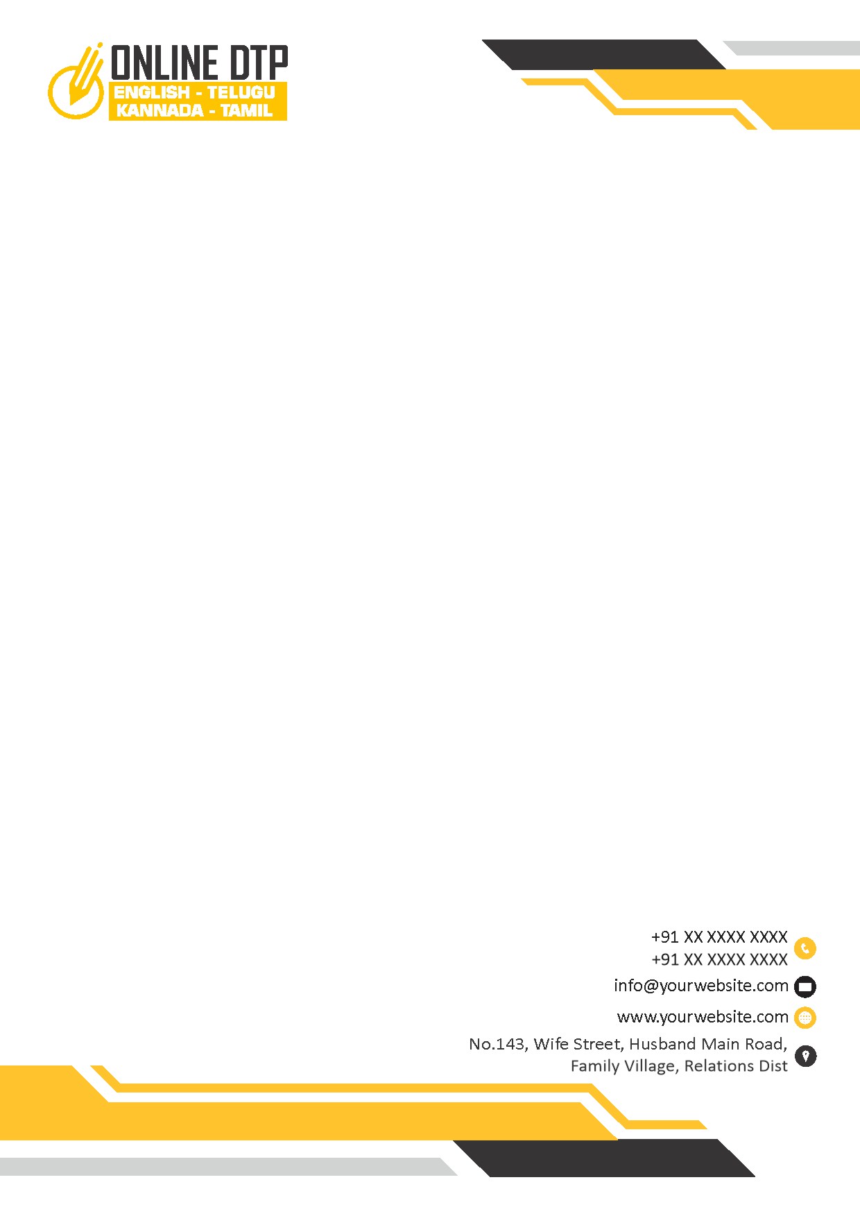 Creative Professional Letterhead Design 028
