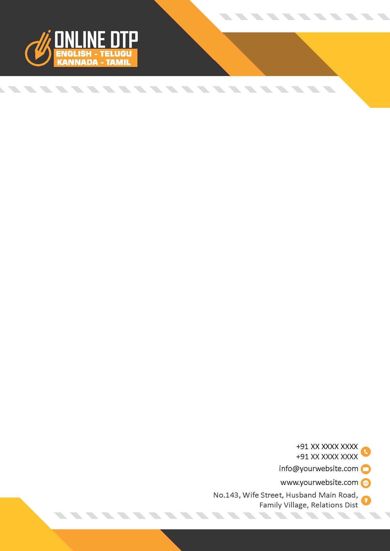 Elegant Minimal Letterhead Design 029