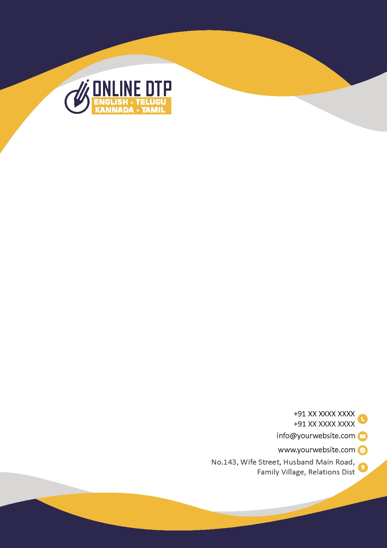 Classic Office Letterhead Design 030