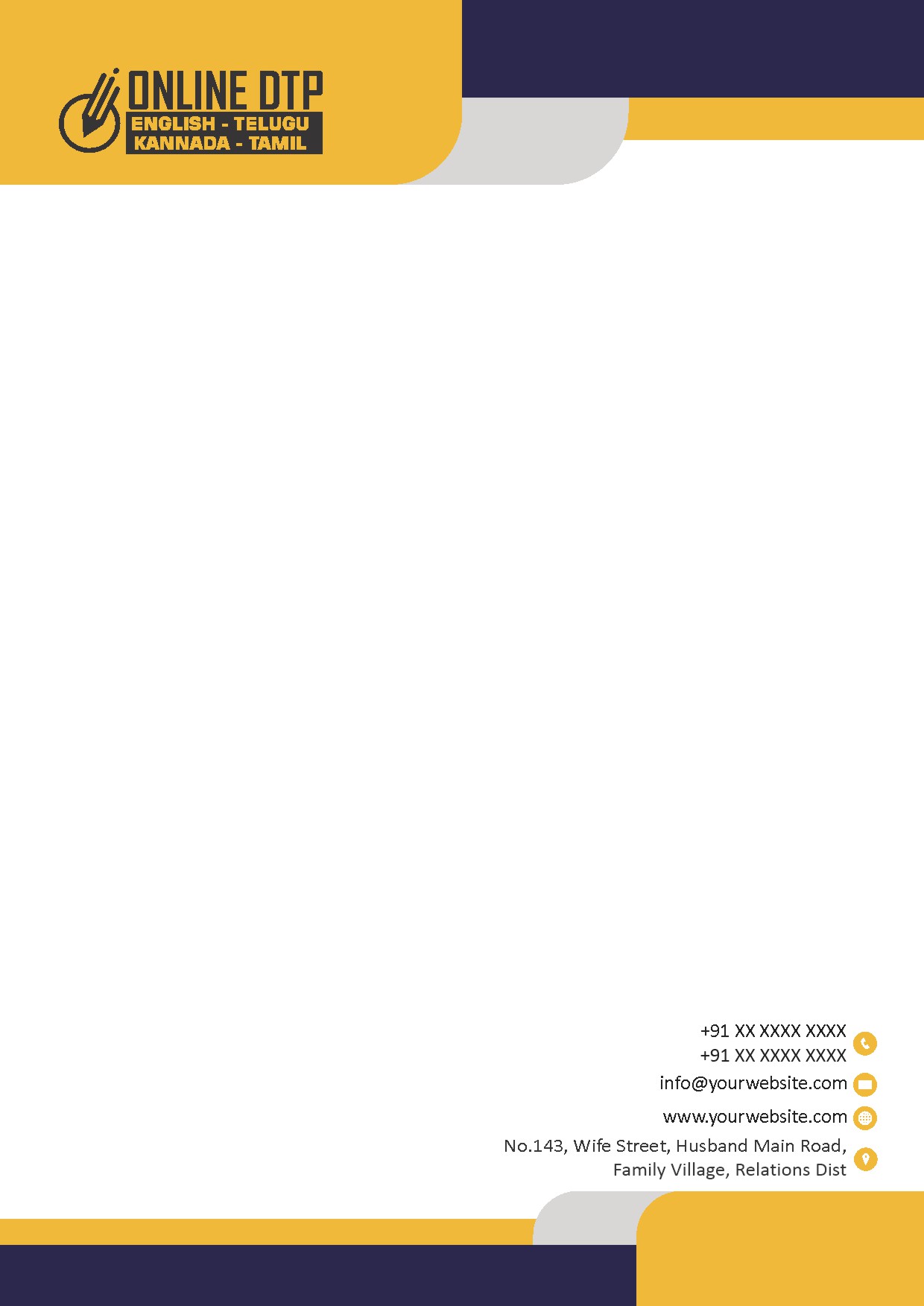 Premium Business Letterhead Design 032