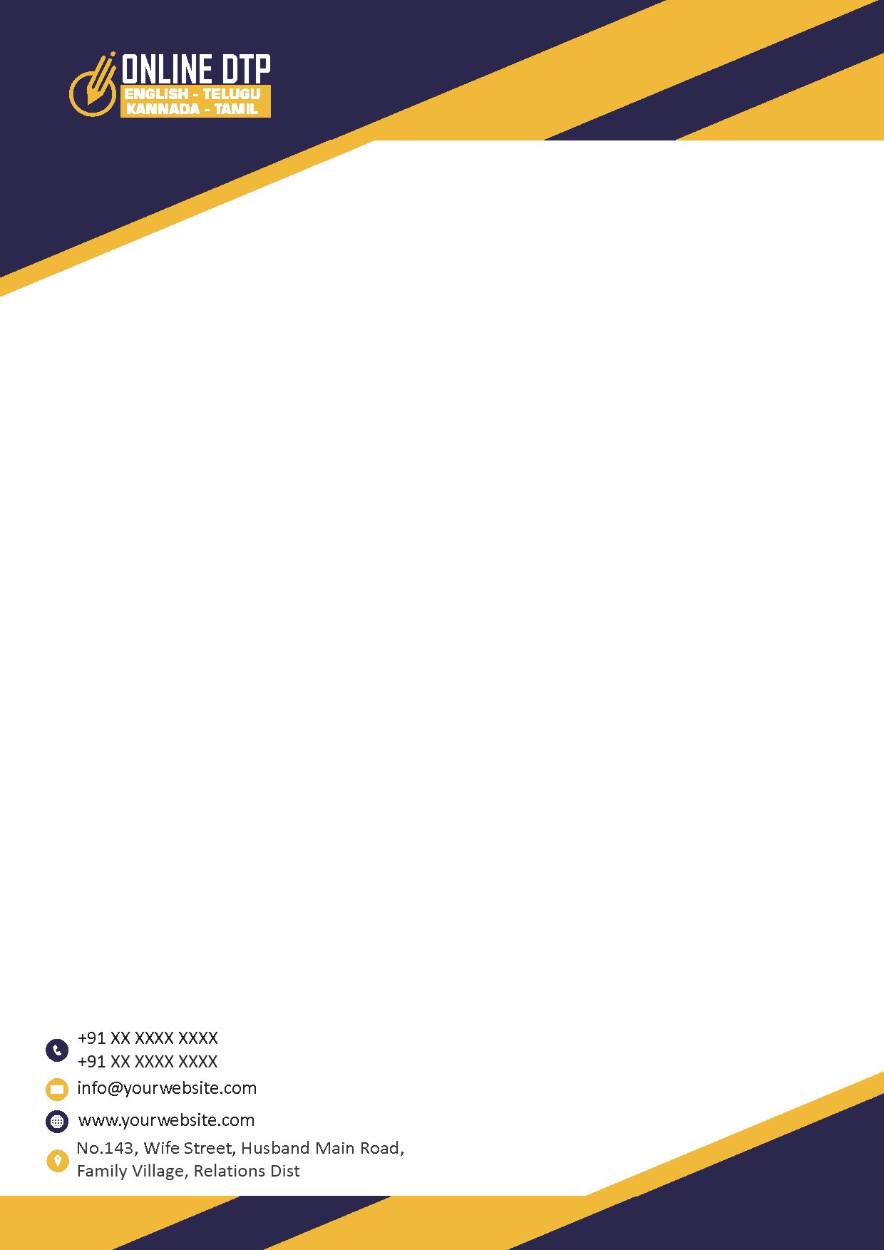 Elegant Minimal Letterhead Design 034
