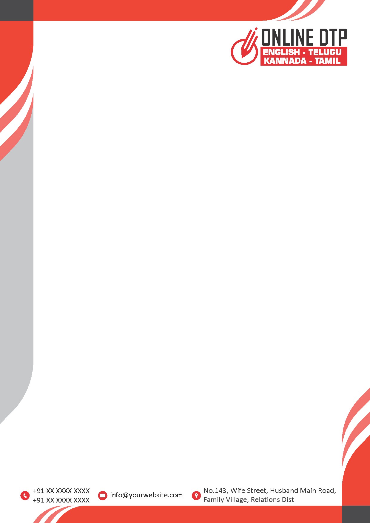 Classic Office Letterhead Design 035