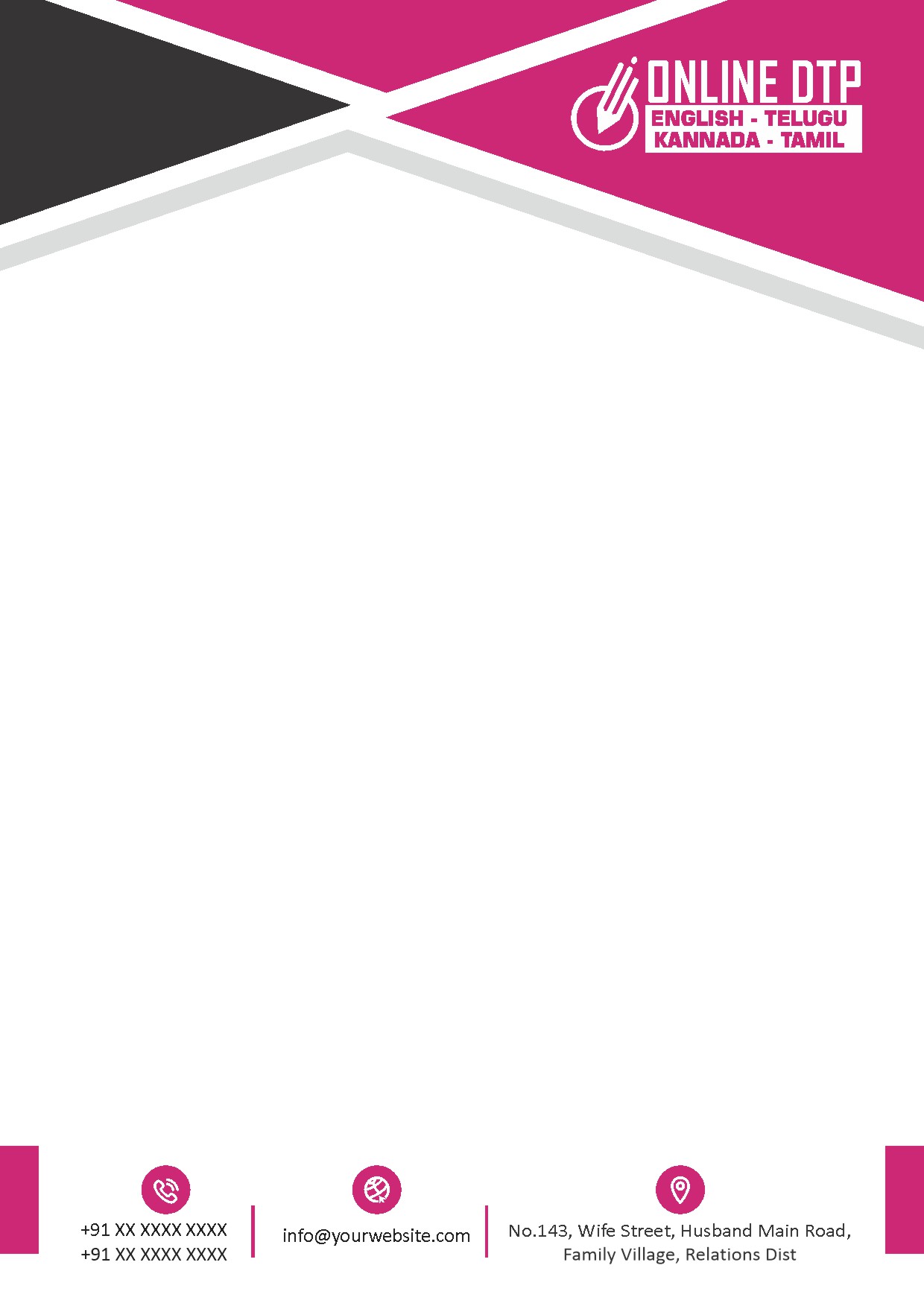 Premium Business Letterhead Design 037