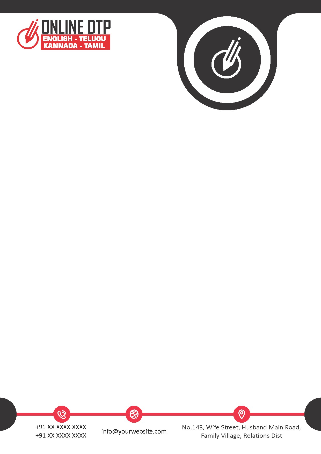 Creative Professional Letterhead Design 038