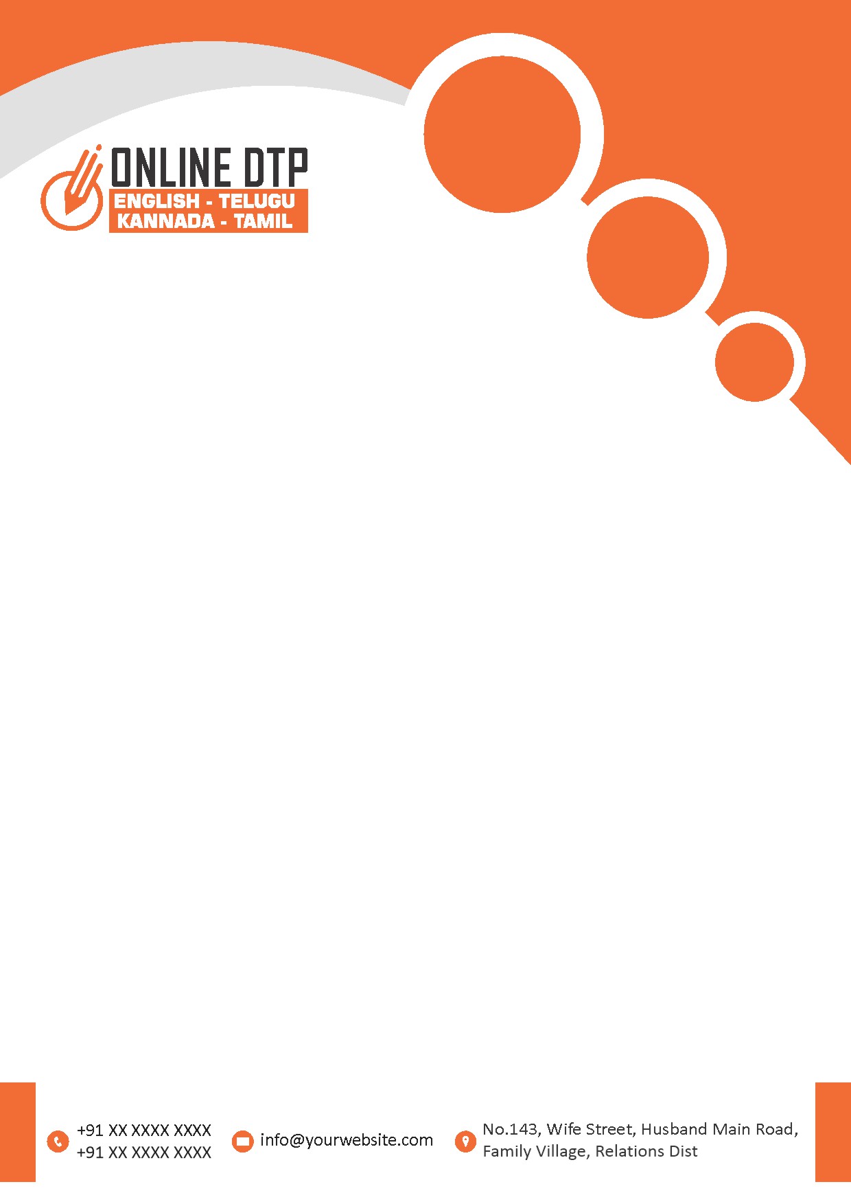 Elegant Minimal Letterhead Design 039