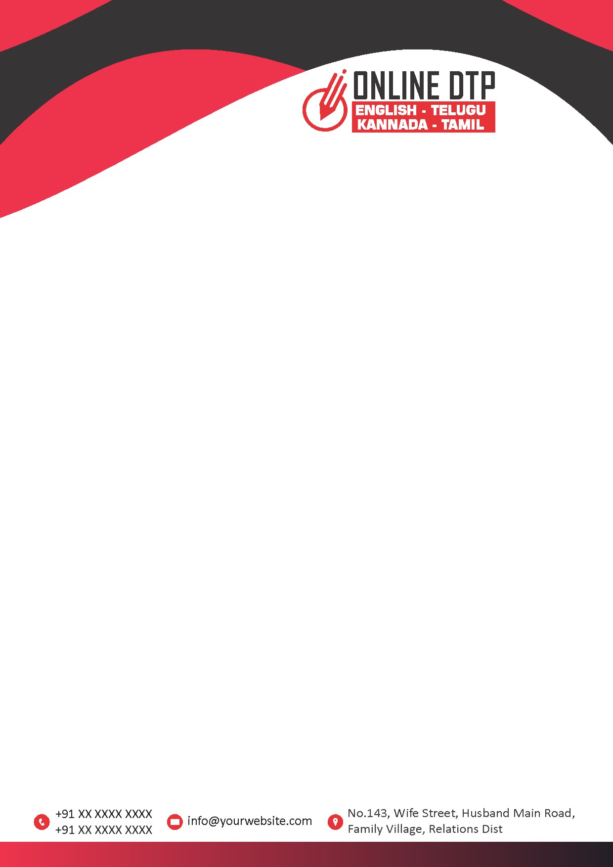 Classic Office Letterhead Design 040