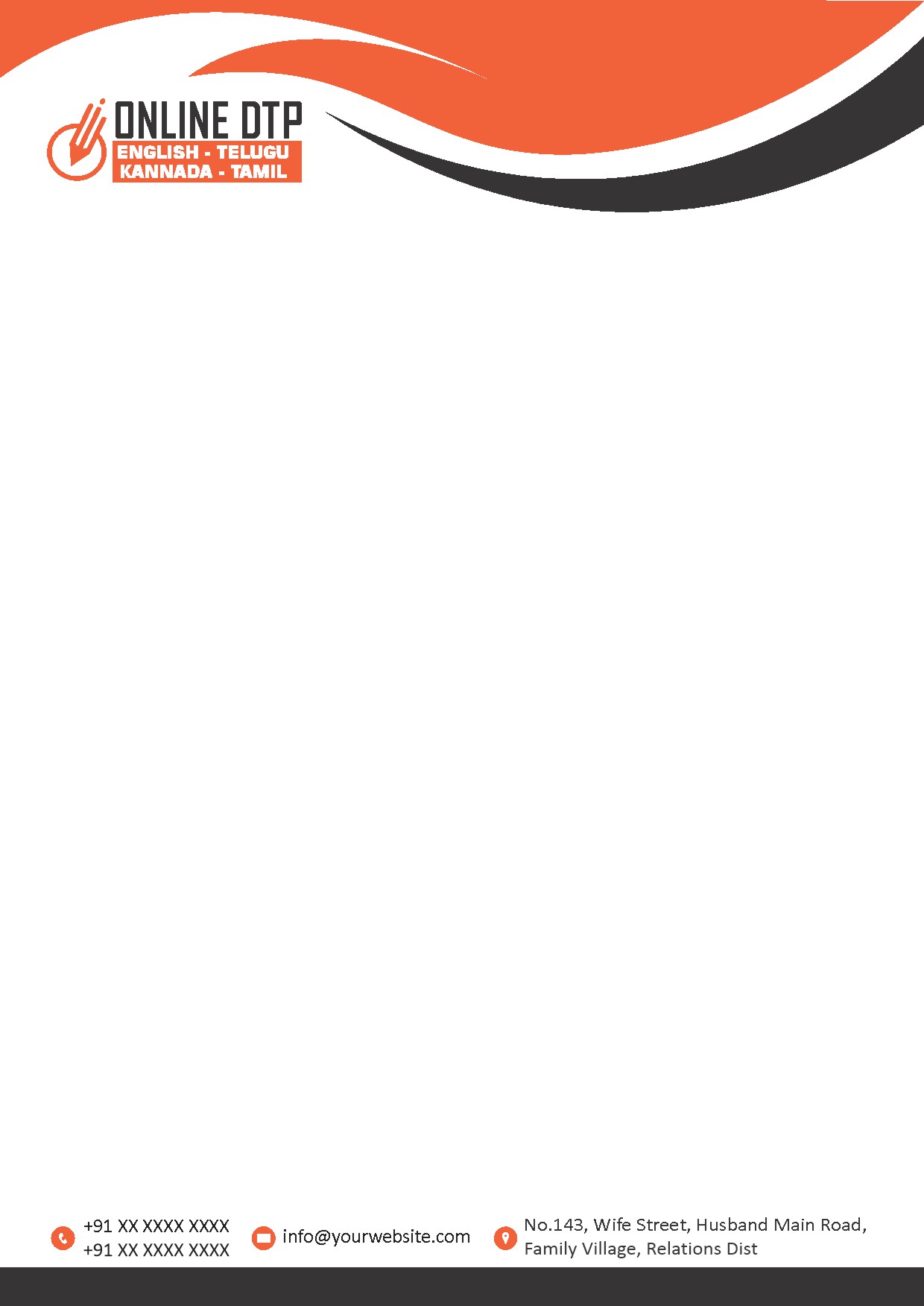 Elegant Minimal Letterhead Design 044