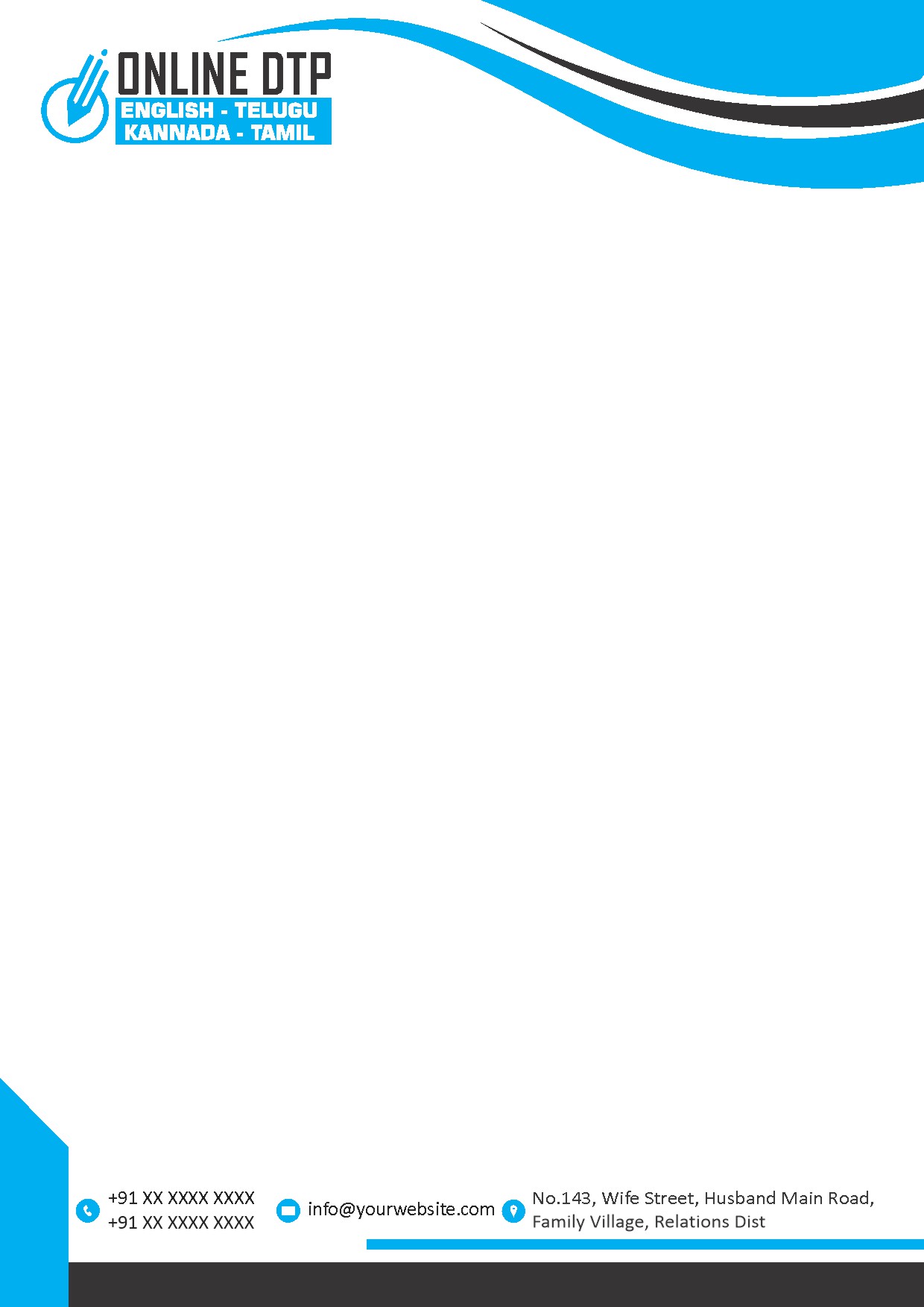 Premium Business Letterhead Design 047