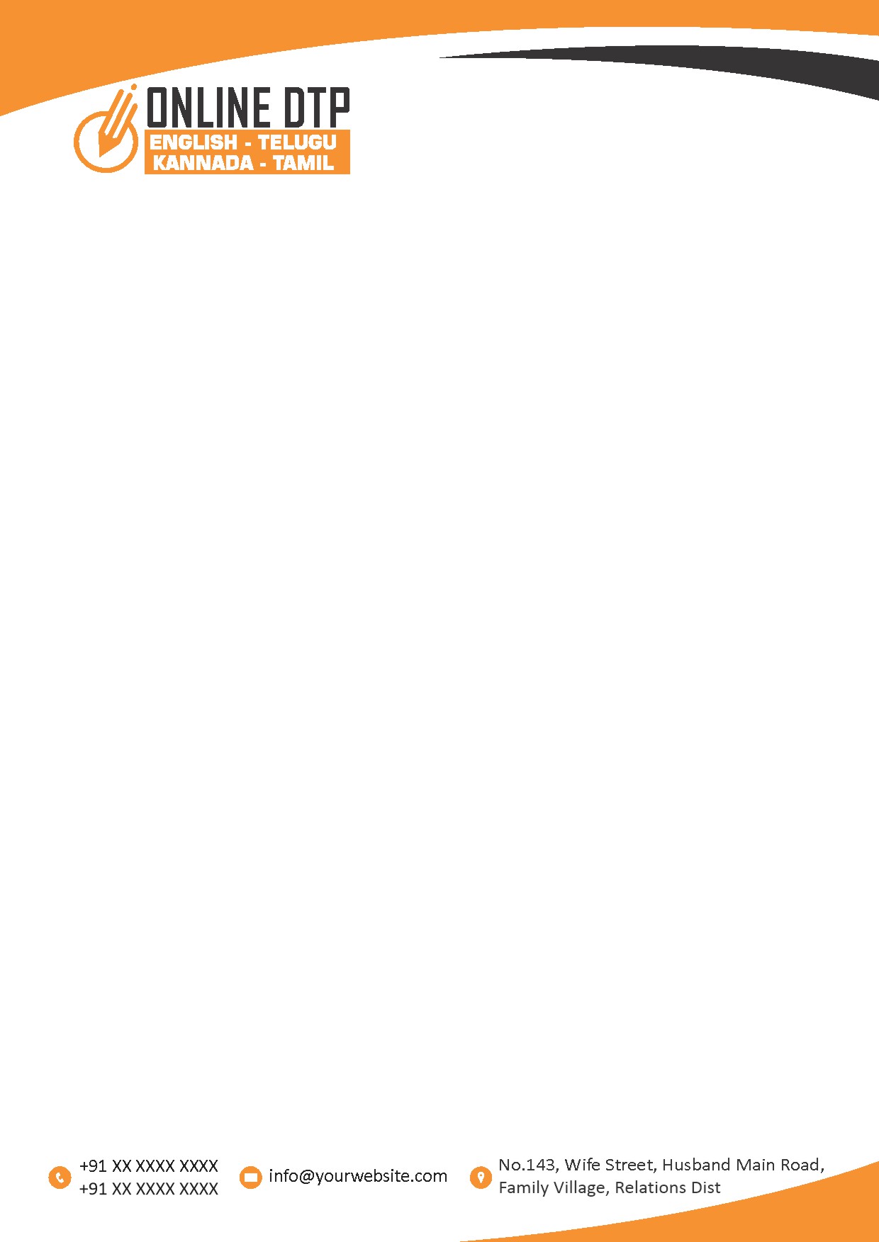 Elegant Minimal Letterhead Design 054