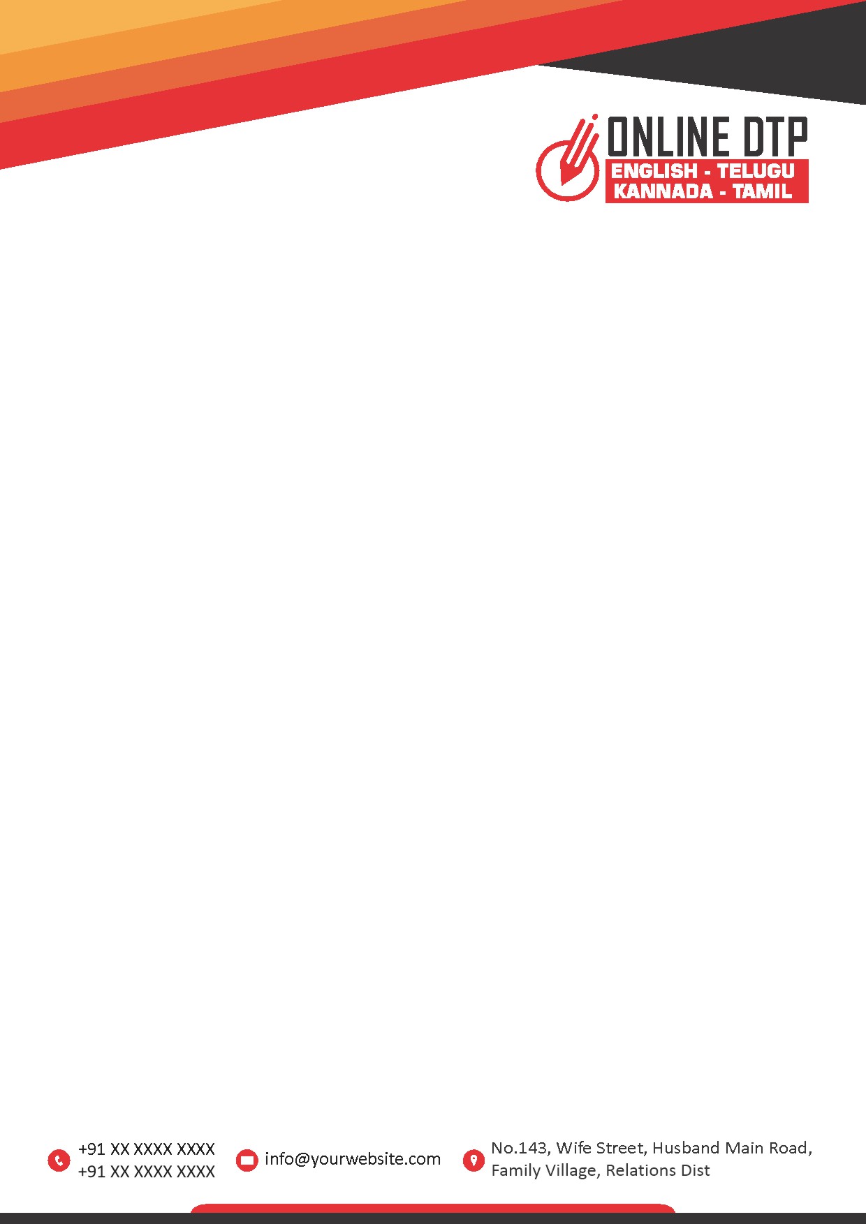 Premium Business Letterhead Design 057