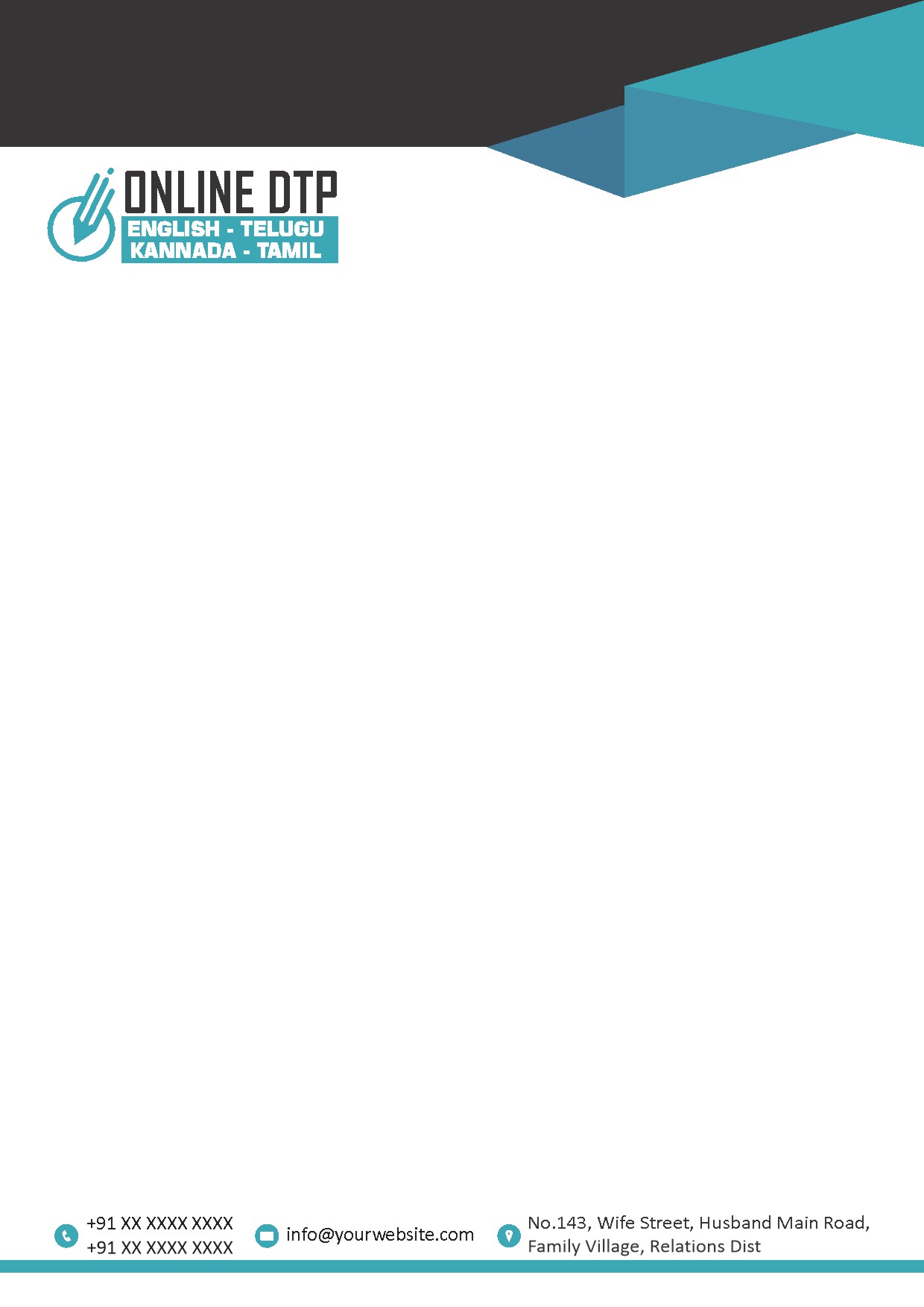 Elegant Minimal Letterhead Design 059