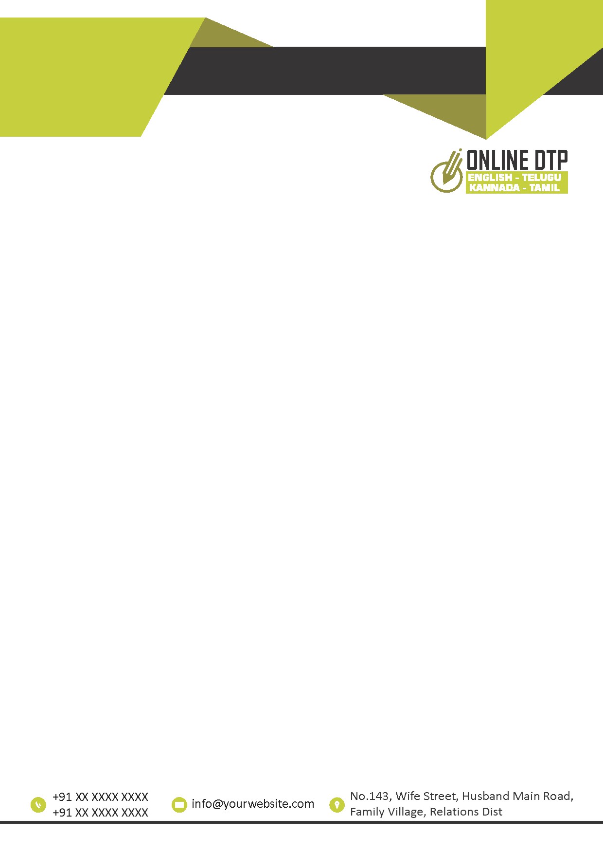 Premium Business Letterhead Design 062