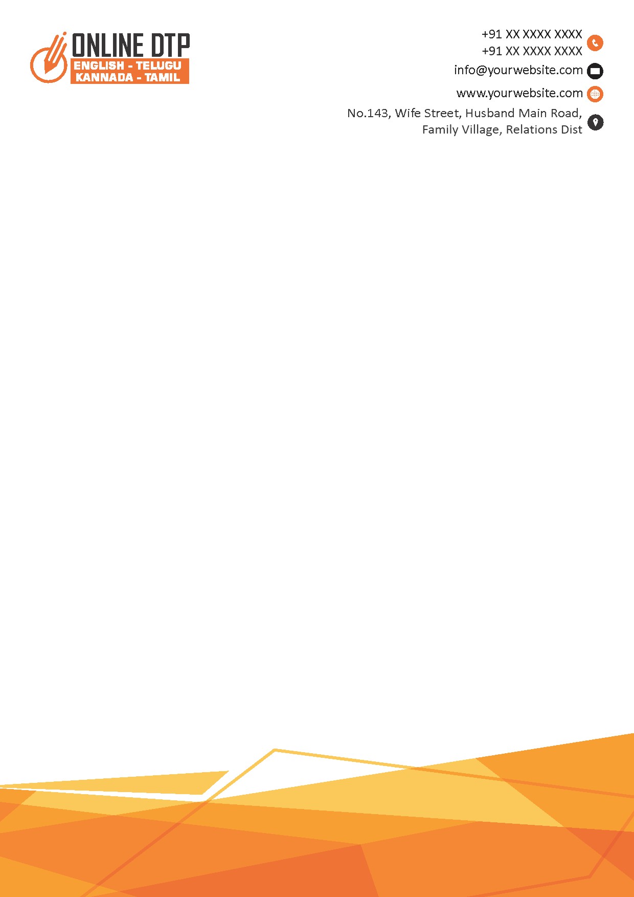 Classic Office Letterhead Design 065