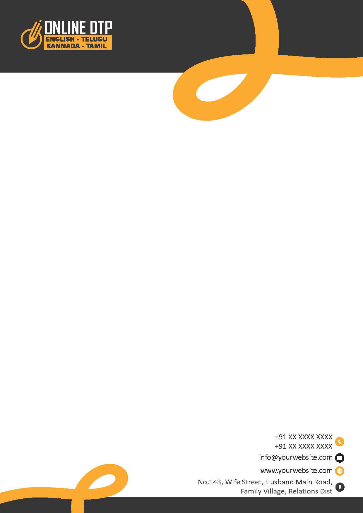 Premium Business Letterhead Design 067