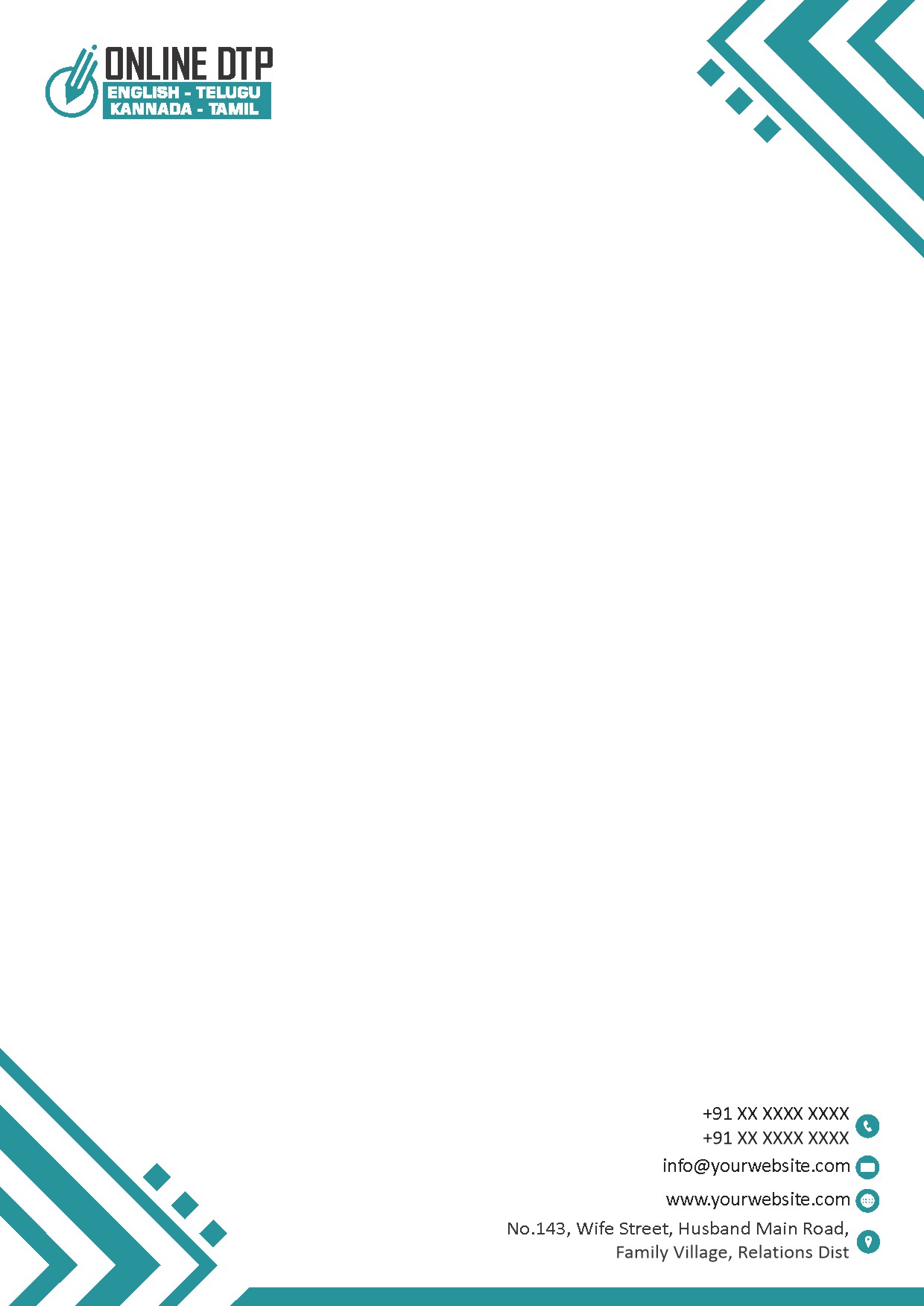 Creative Professional Letterhead Design 068