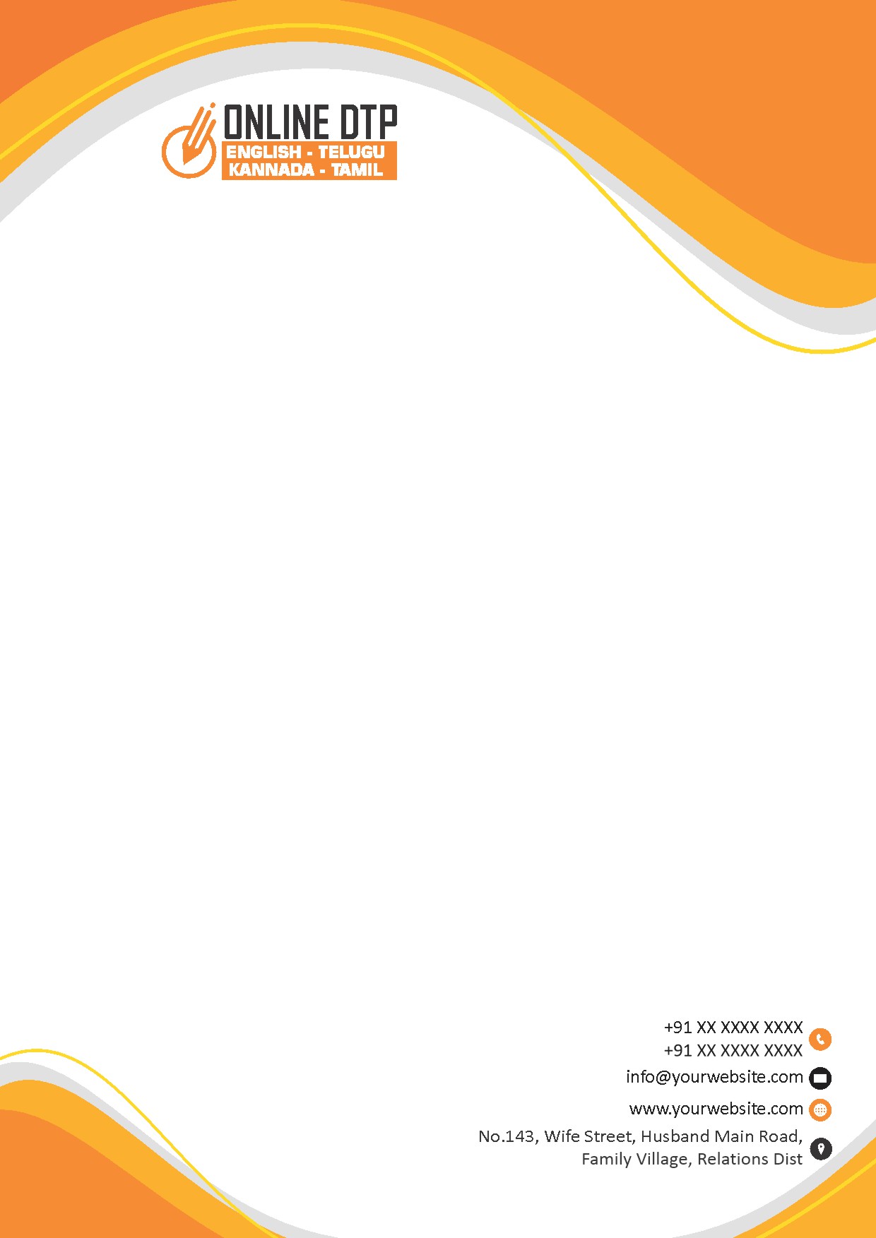 Elegant Minimal Letterhead Design 069