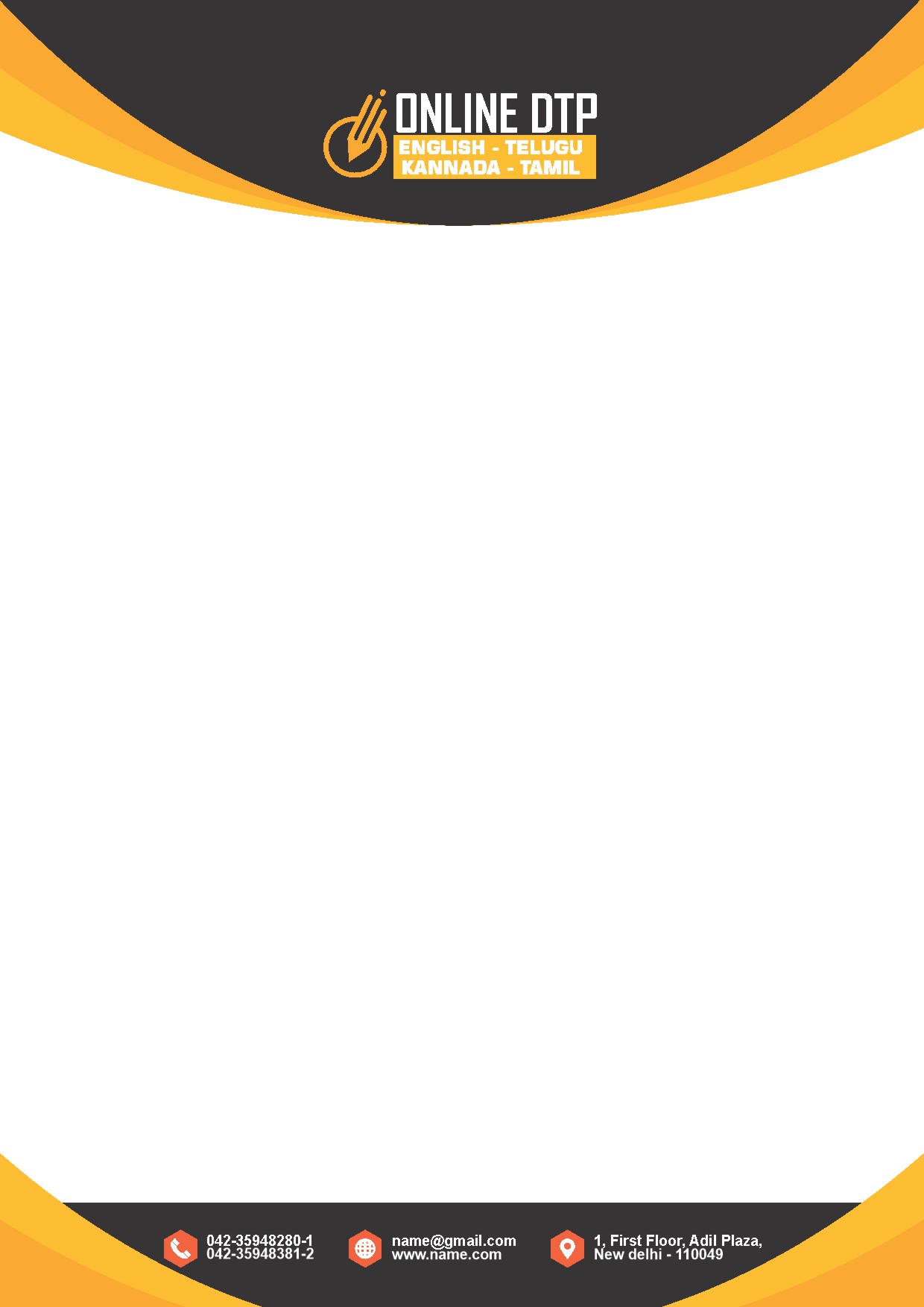 Classic Office Letterhead Design 070