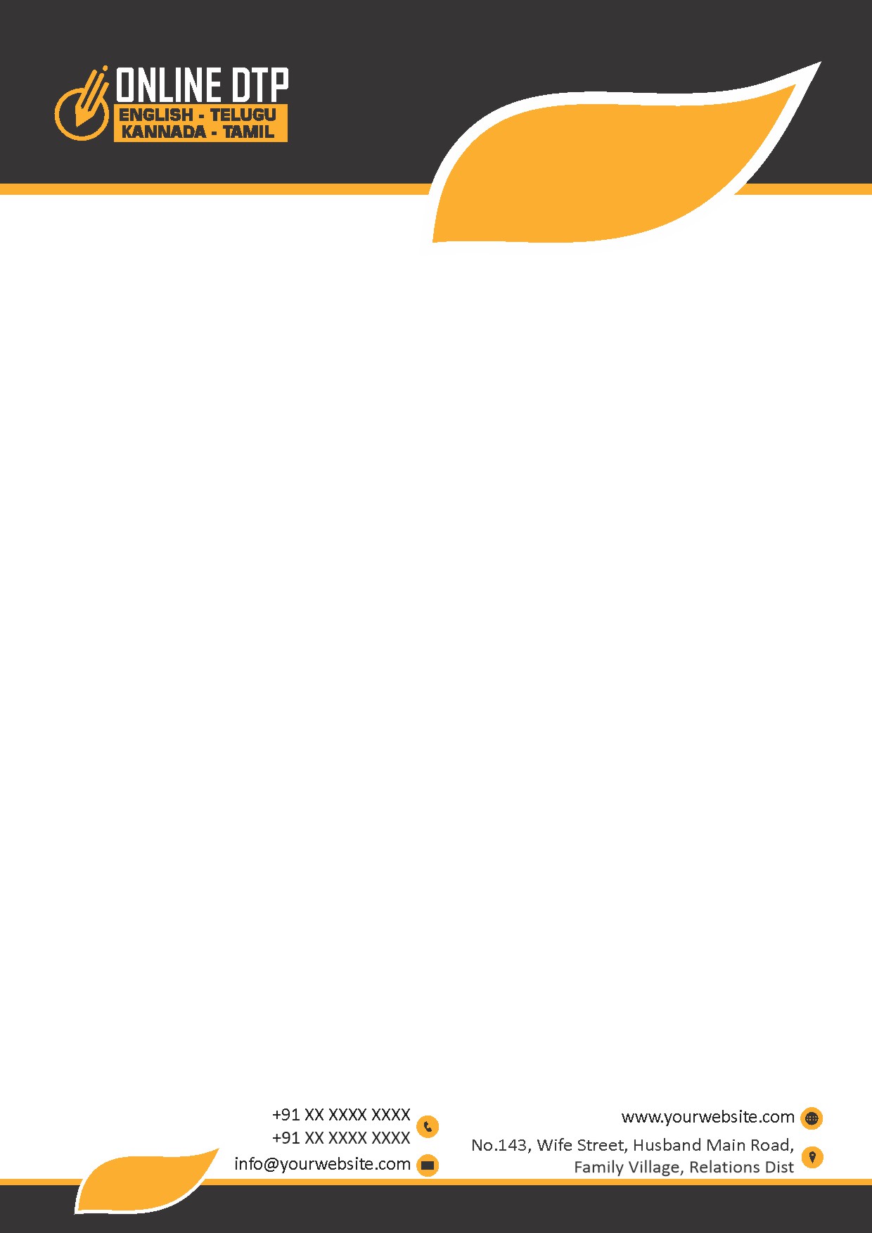 Premium Business Letterhead Design 072