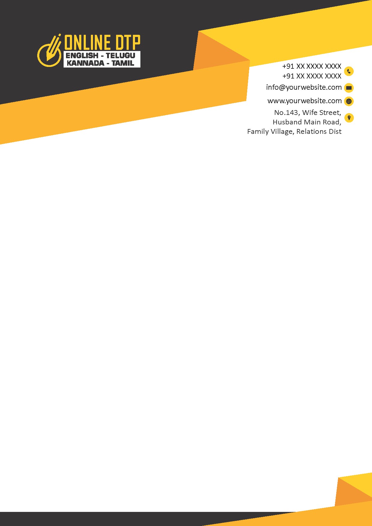 Creative Professional Letterhead Design 073