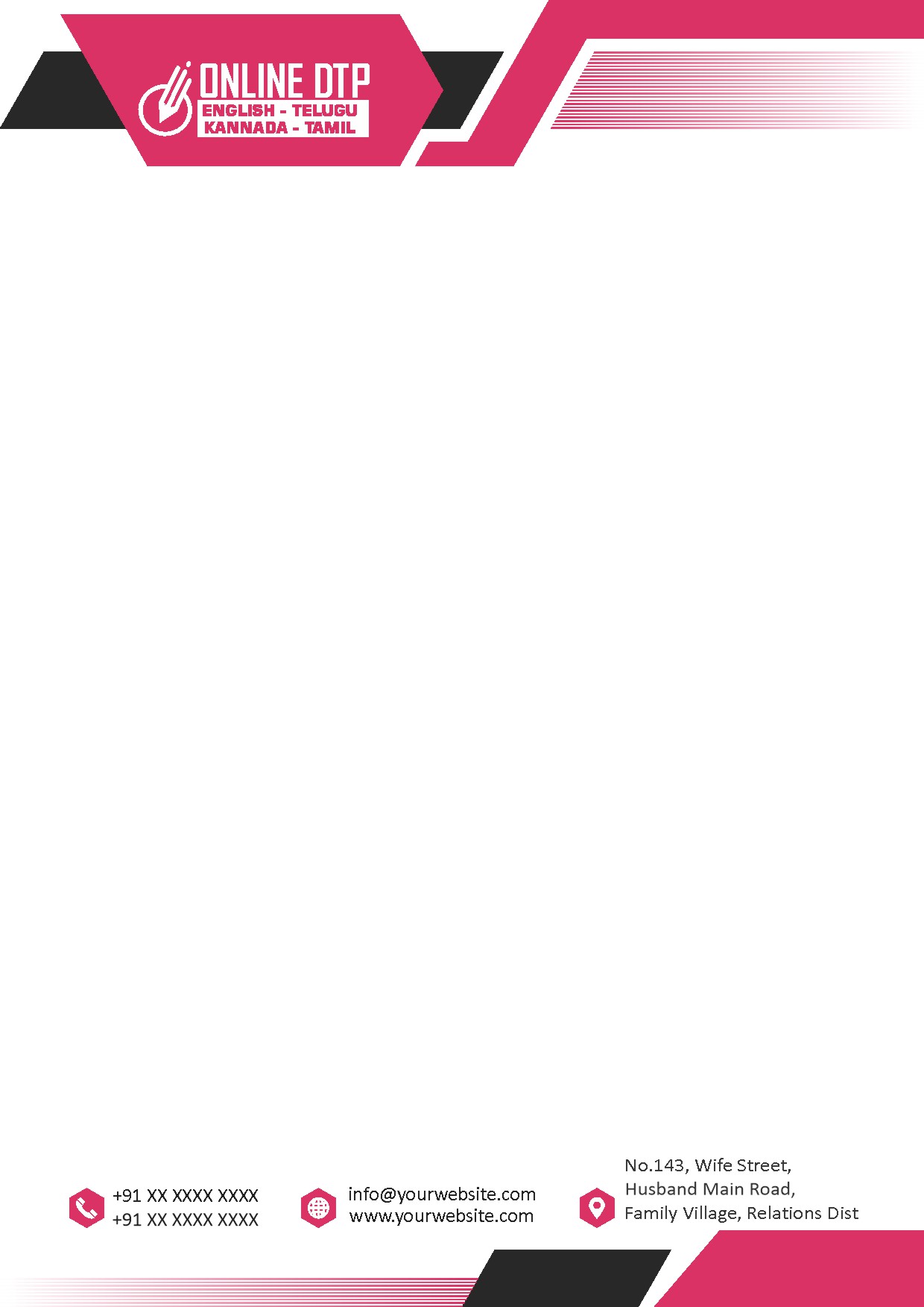 Elegant Minimal Letterhead Design 074