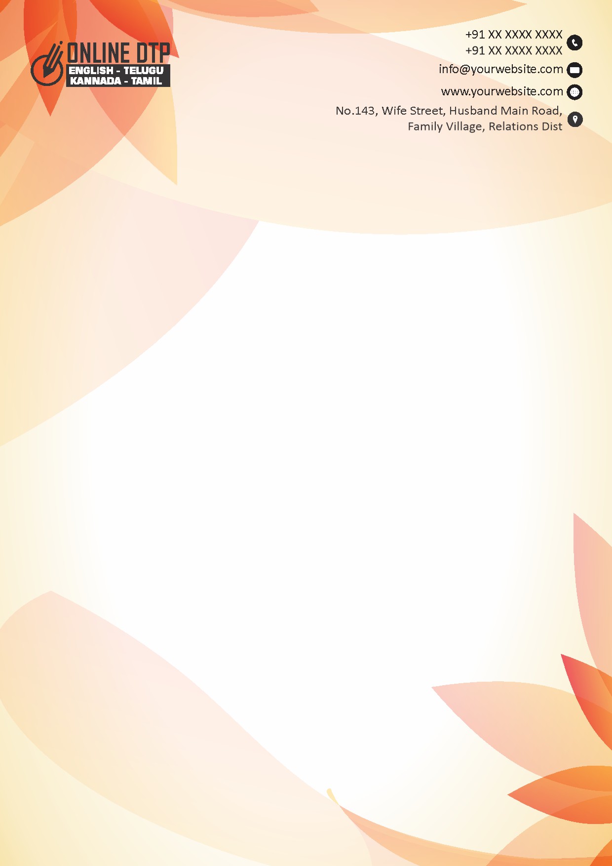 Classic Office Letterhead Design 080