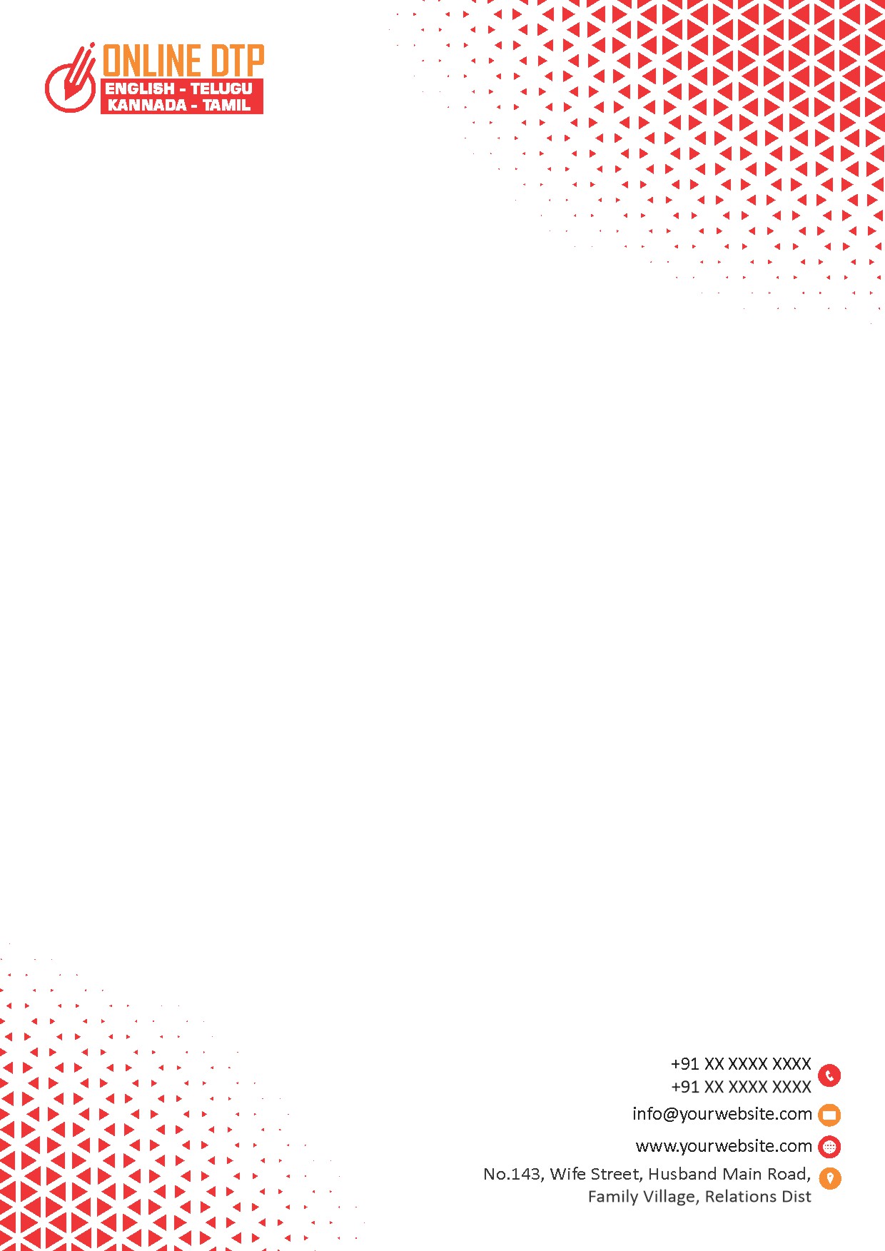 Premium Business Letterhead Design 087
