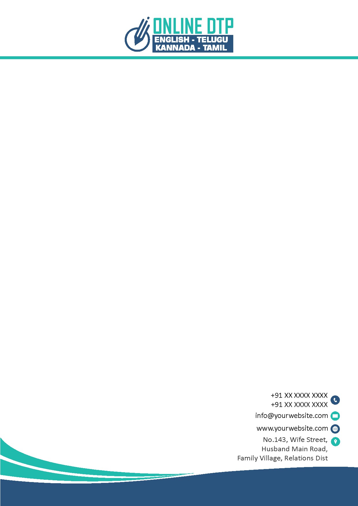 Elegant Minimal Letterhead Design 089
