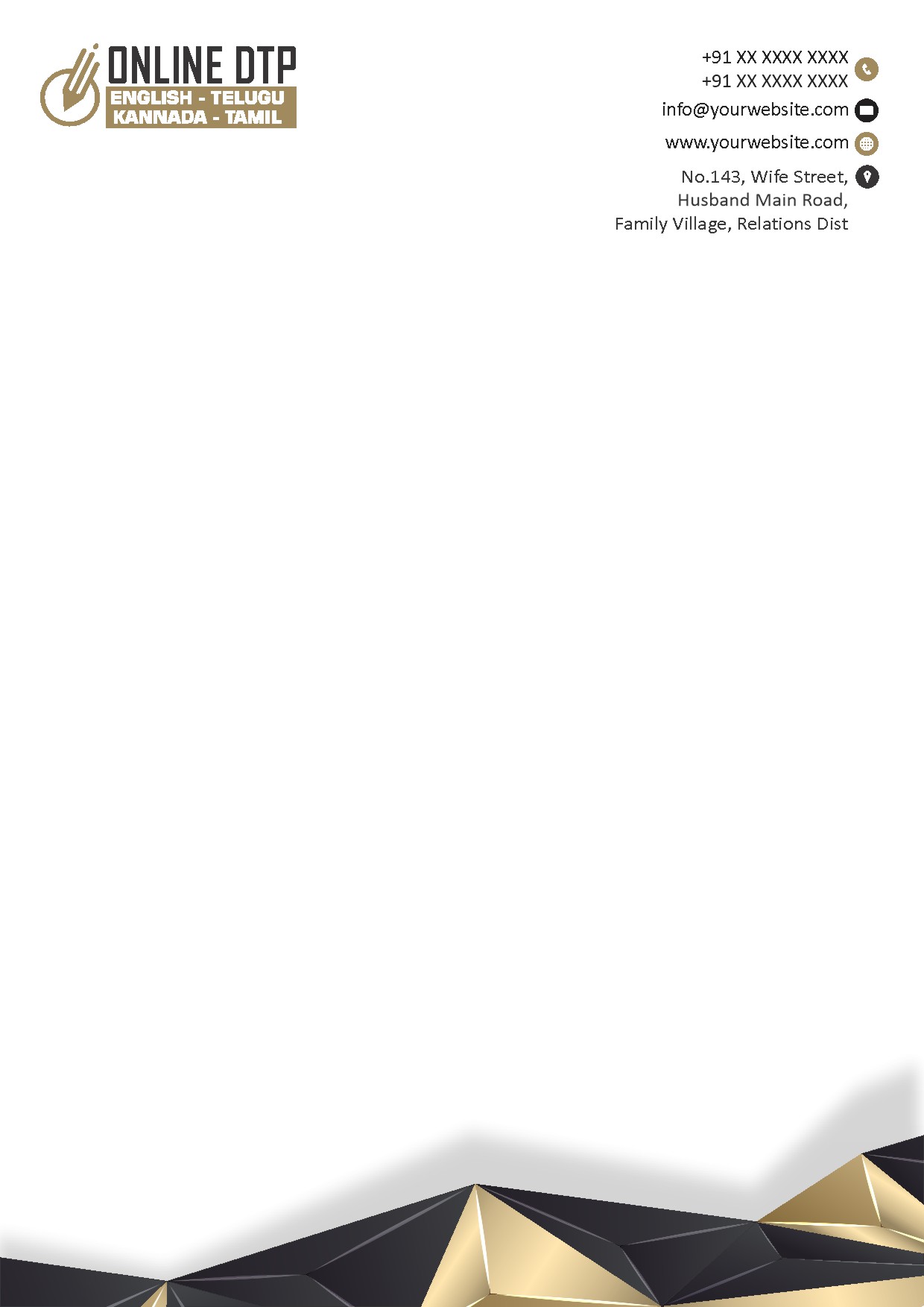 Premium Business Letterhead Design 092