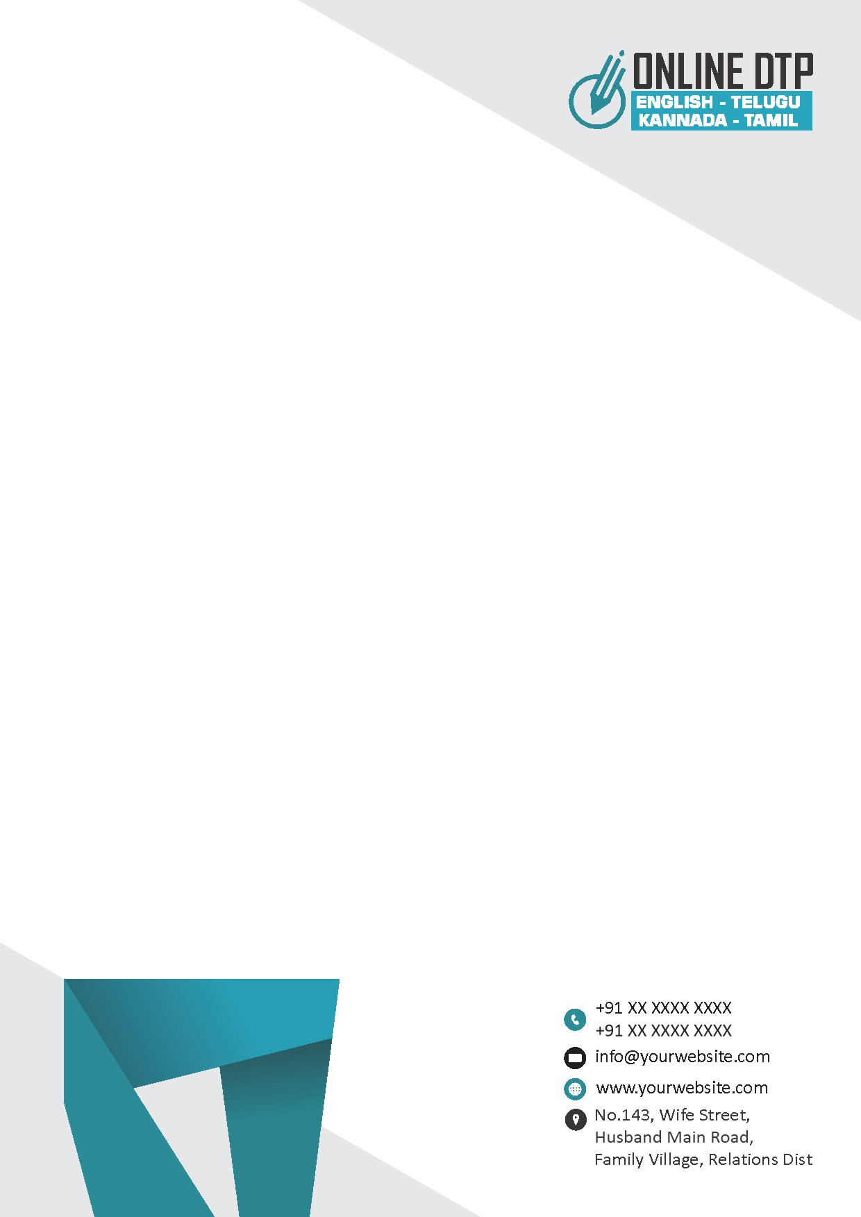 Creative Professional Letterhead Design 093