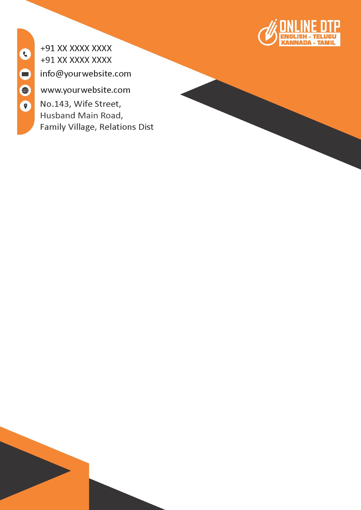 Elegant Minimal Letterhead Design 094