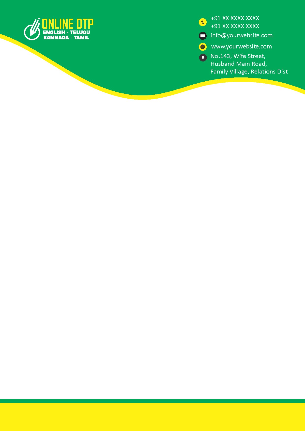 Classic Office Letterhead Design 095
