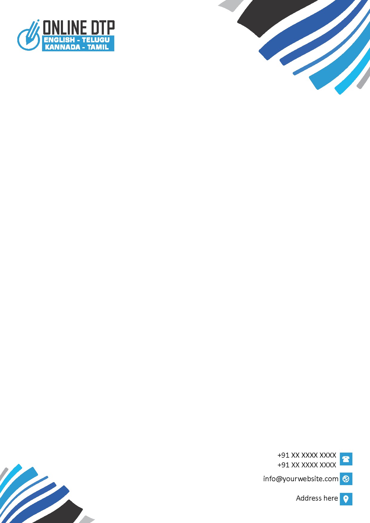 Elegant Minimal Letterhead Design 099