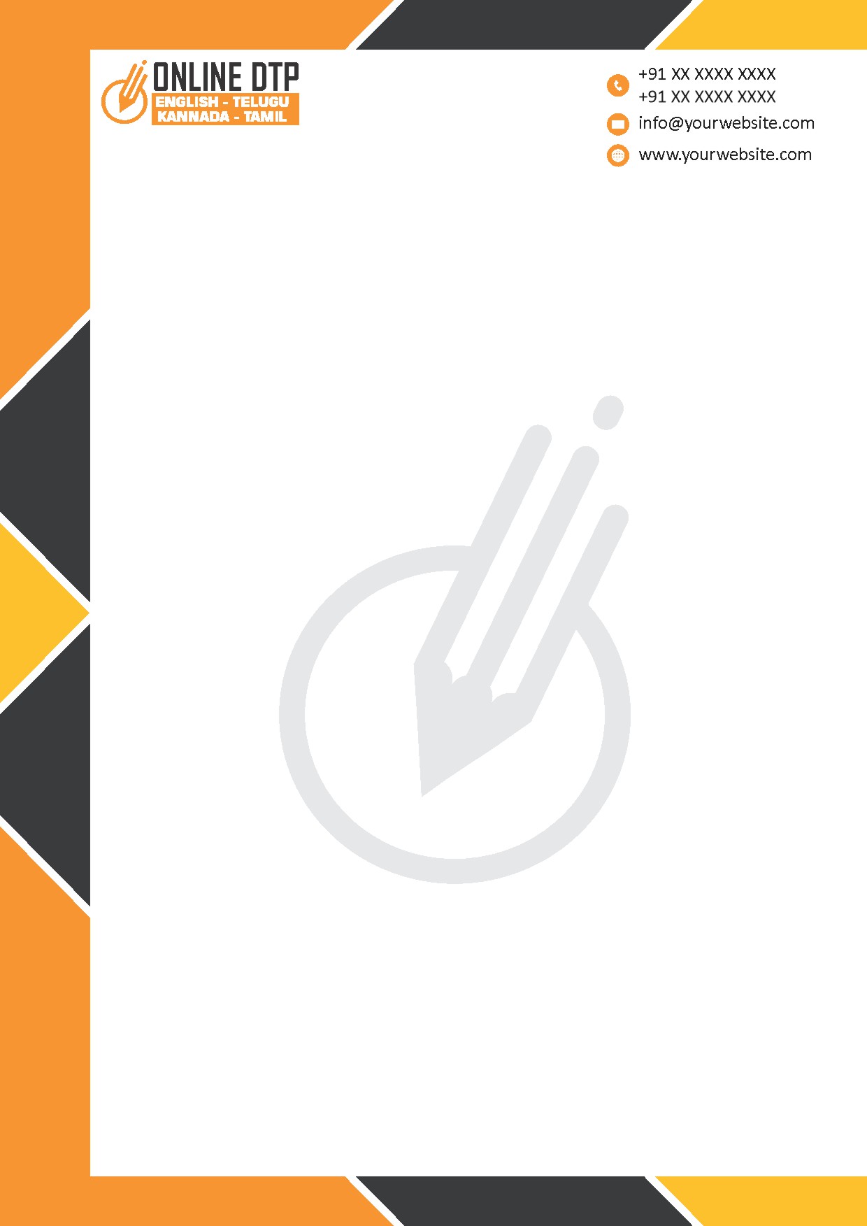 Classic Office Letterhead Design 100
