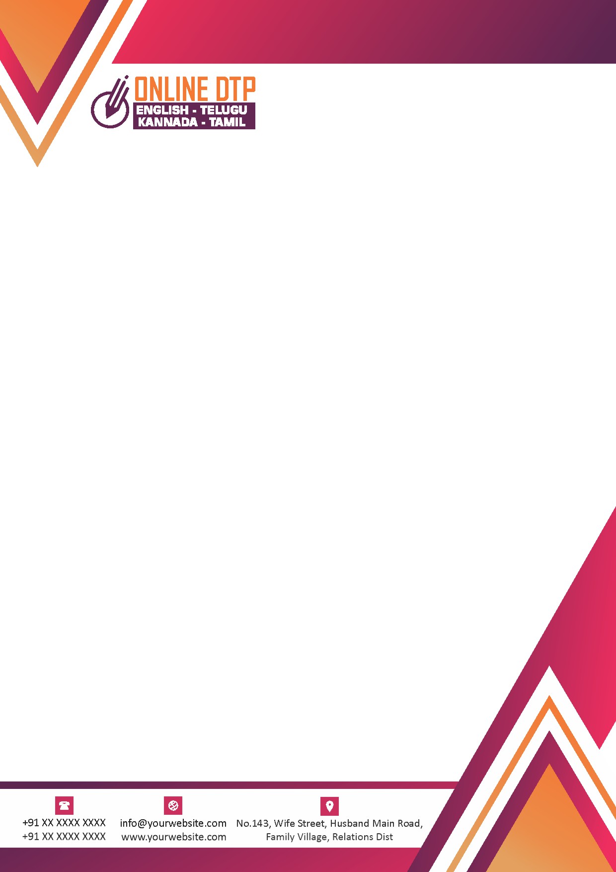 Premium Business Letterhead Design 102