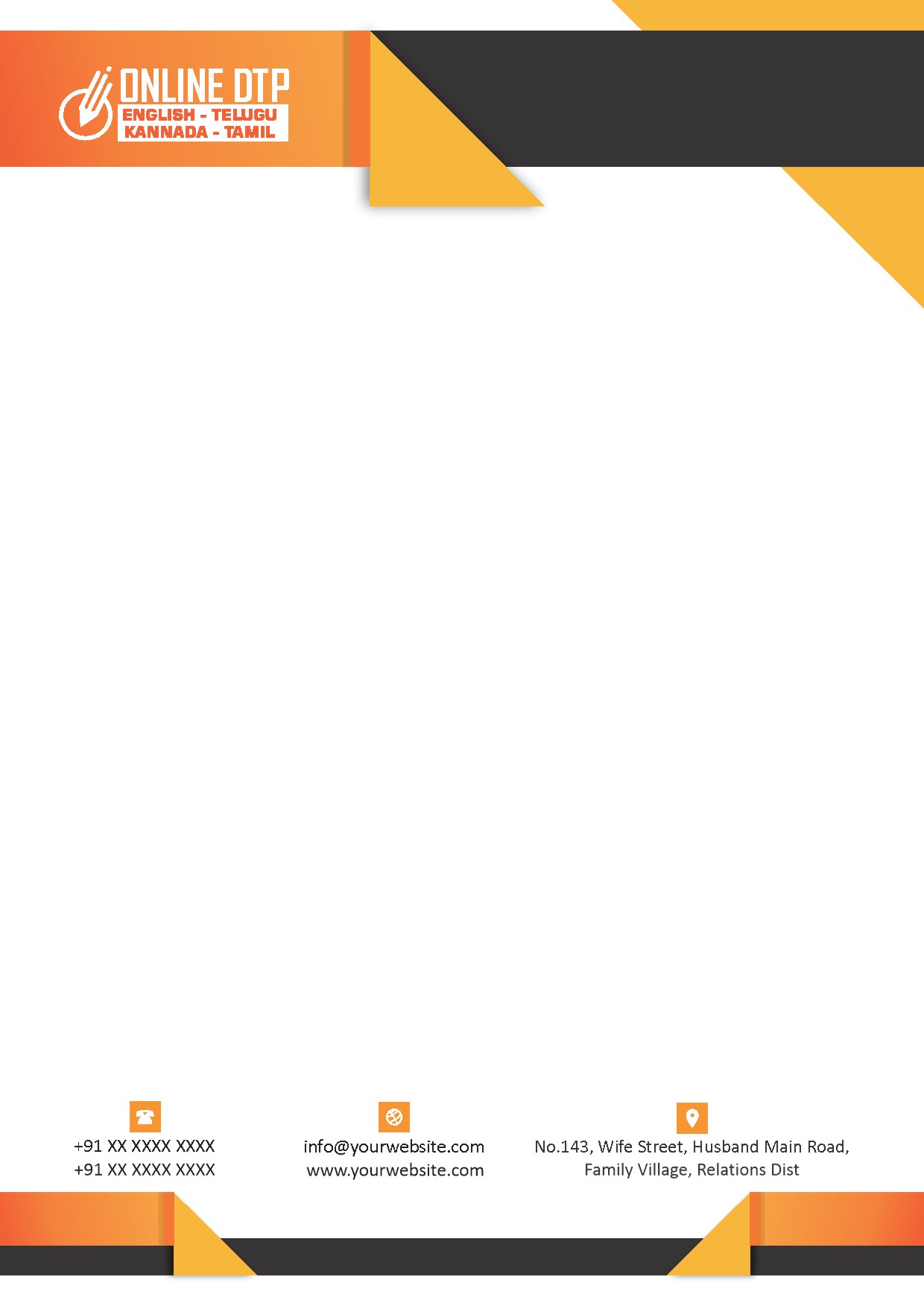 Classic Office Letterhead Design 105