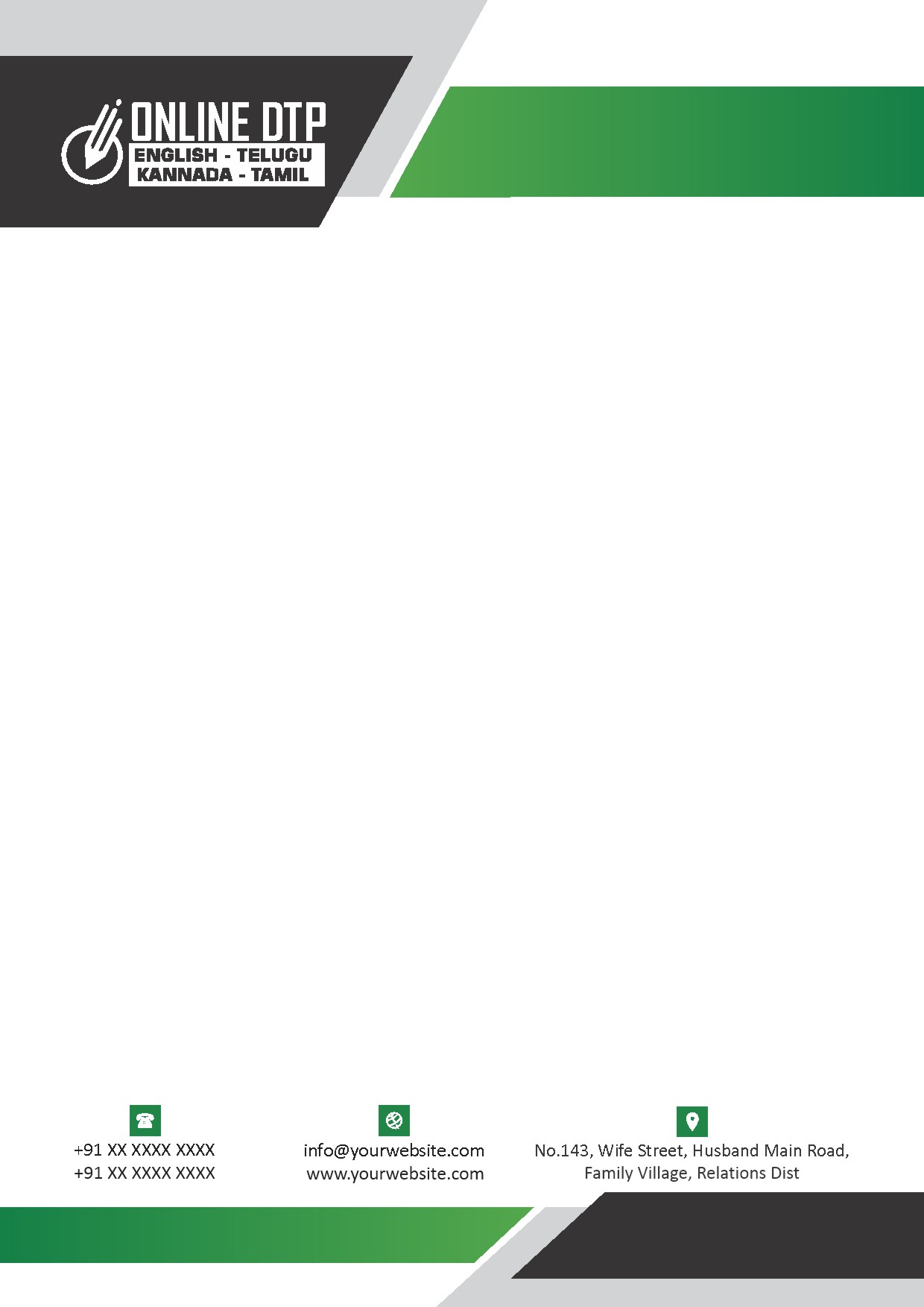 Premium Business Letterhead Design 107