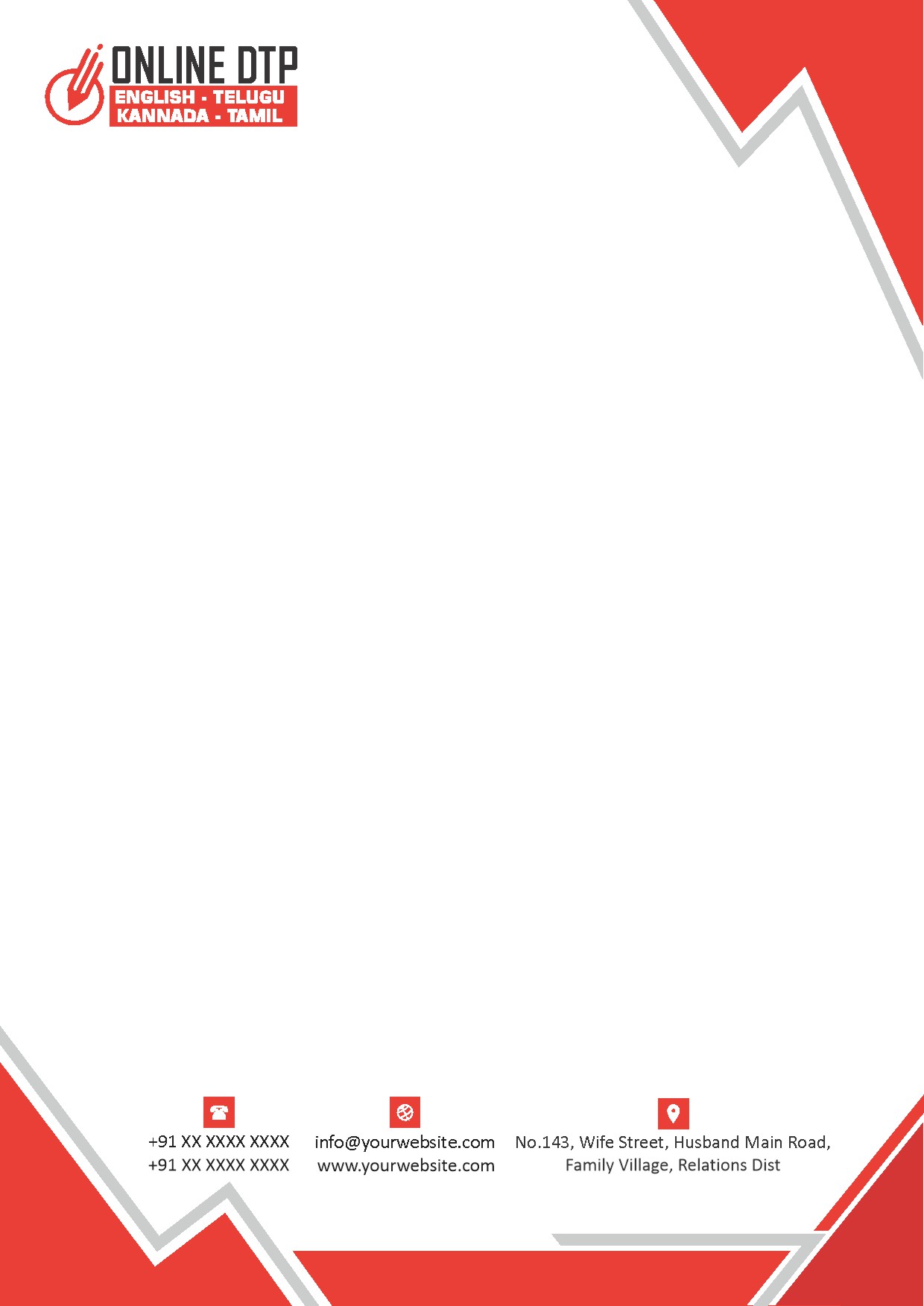 Classic Office Letterhead Design 110