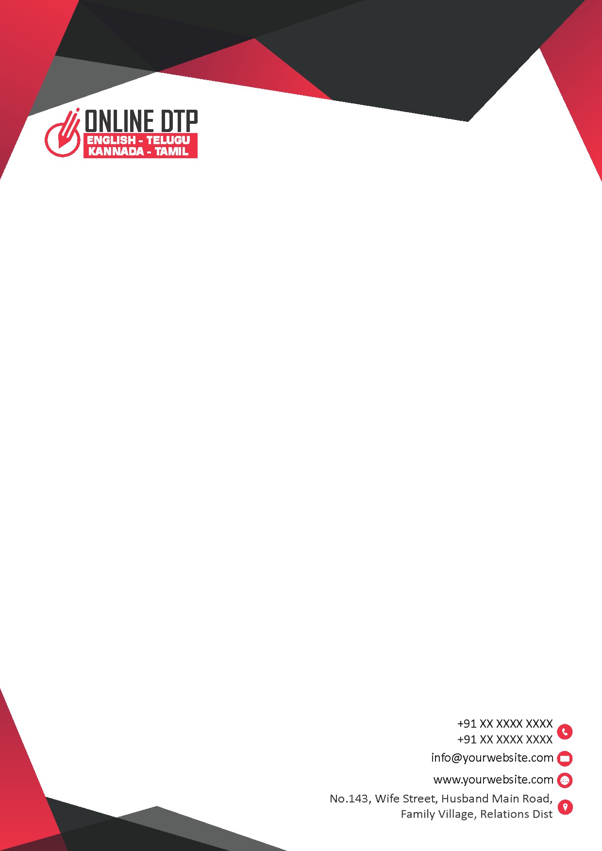 Premium Business Letterhead Design 112