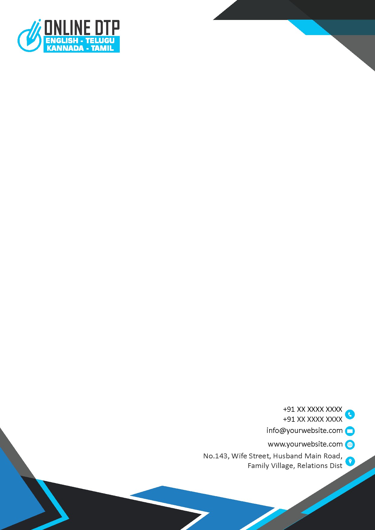 Elegant Minimal Letterhead Design 114