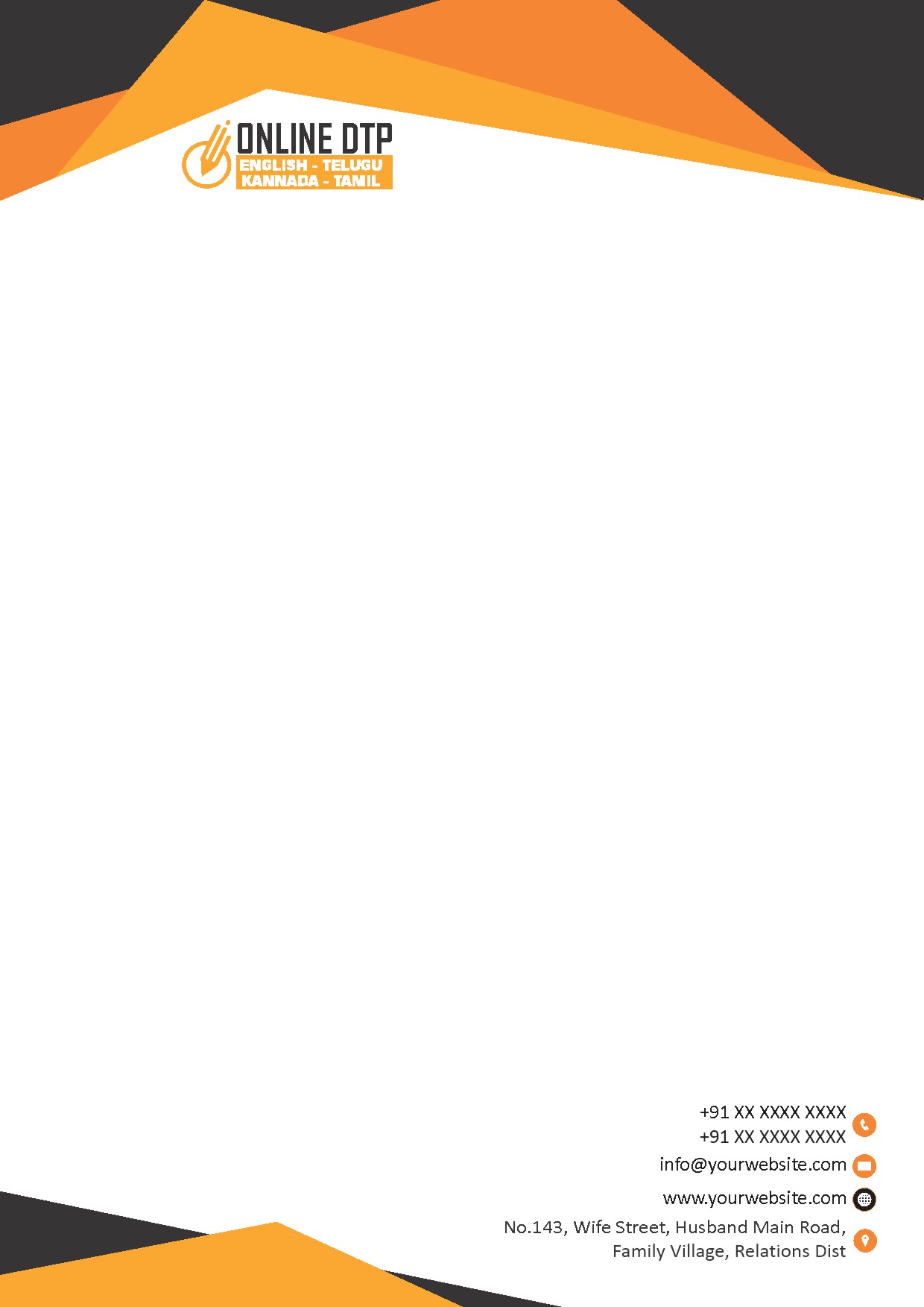 Modern Corporate Letterhead Design 116