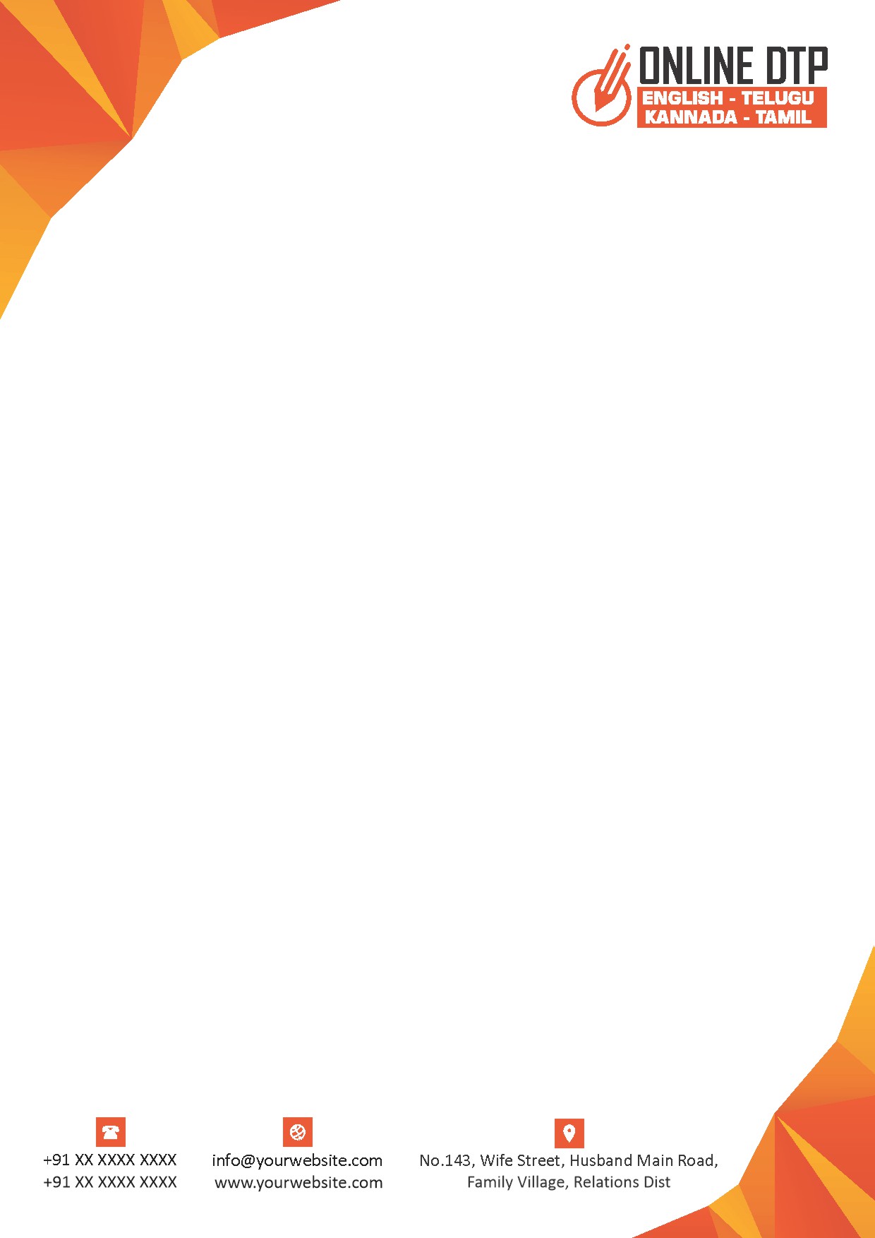 Premium Business Letterhead Design 117