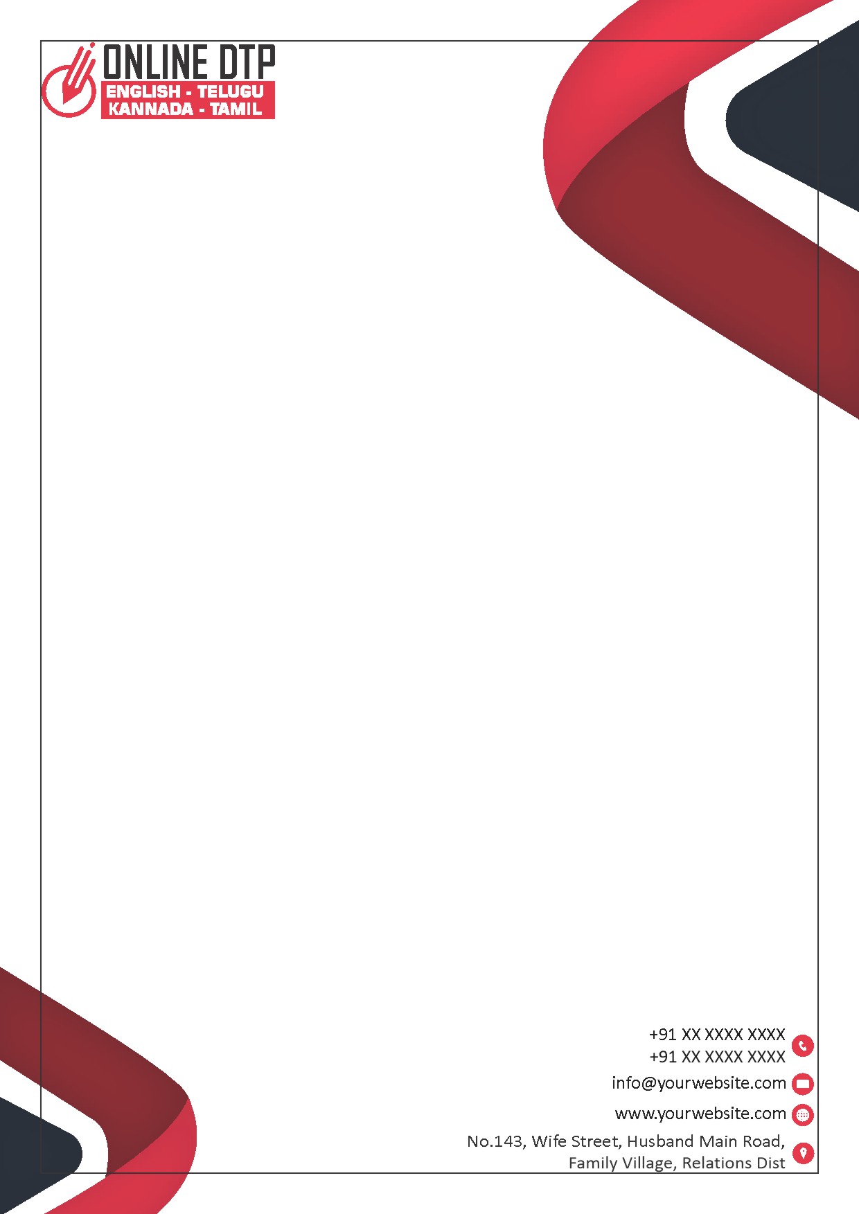 Elegant Minimal Letterhead Design 119