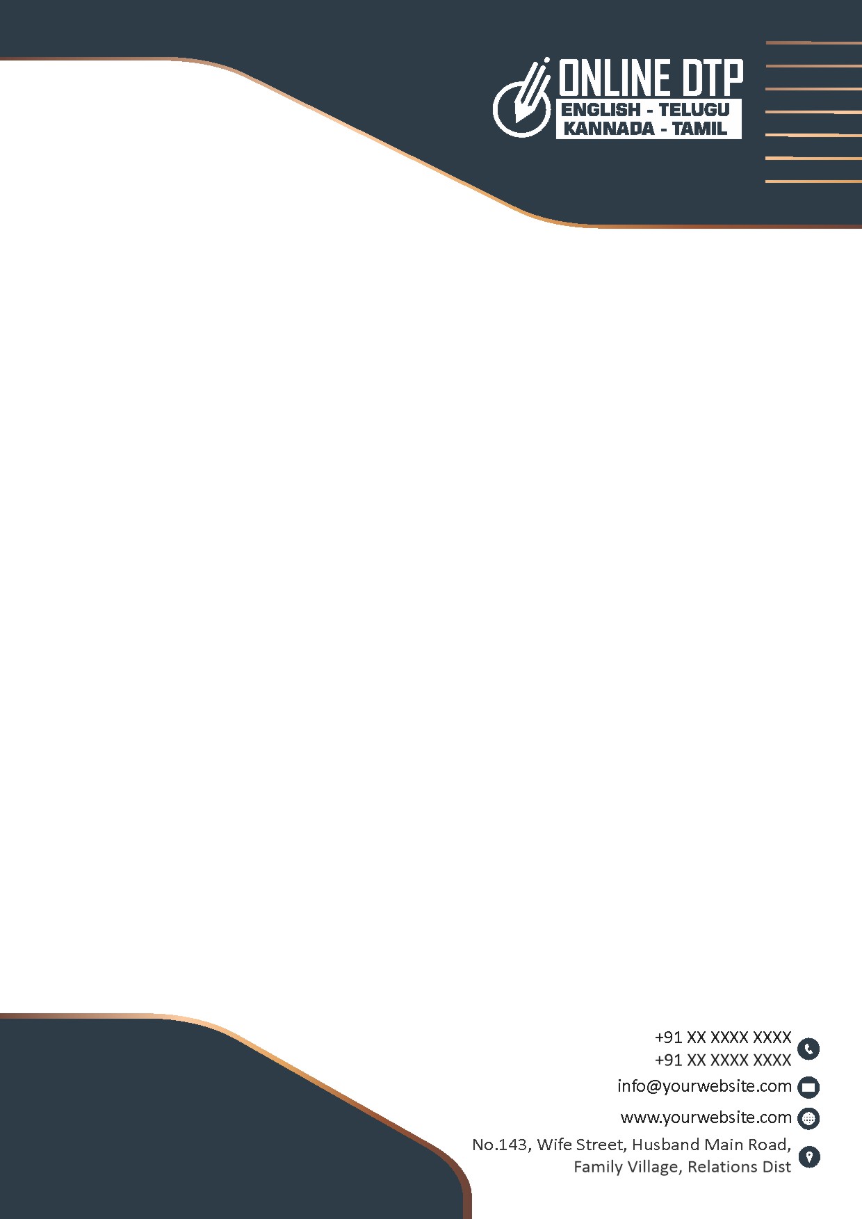 Modern Corporate Letterhead Design 121