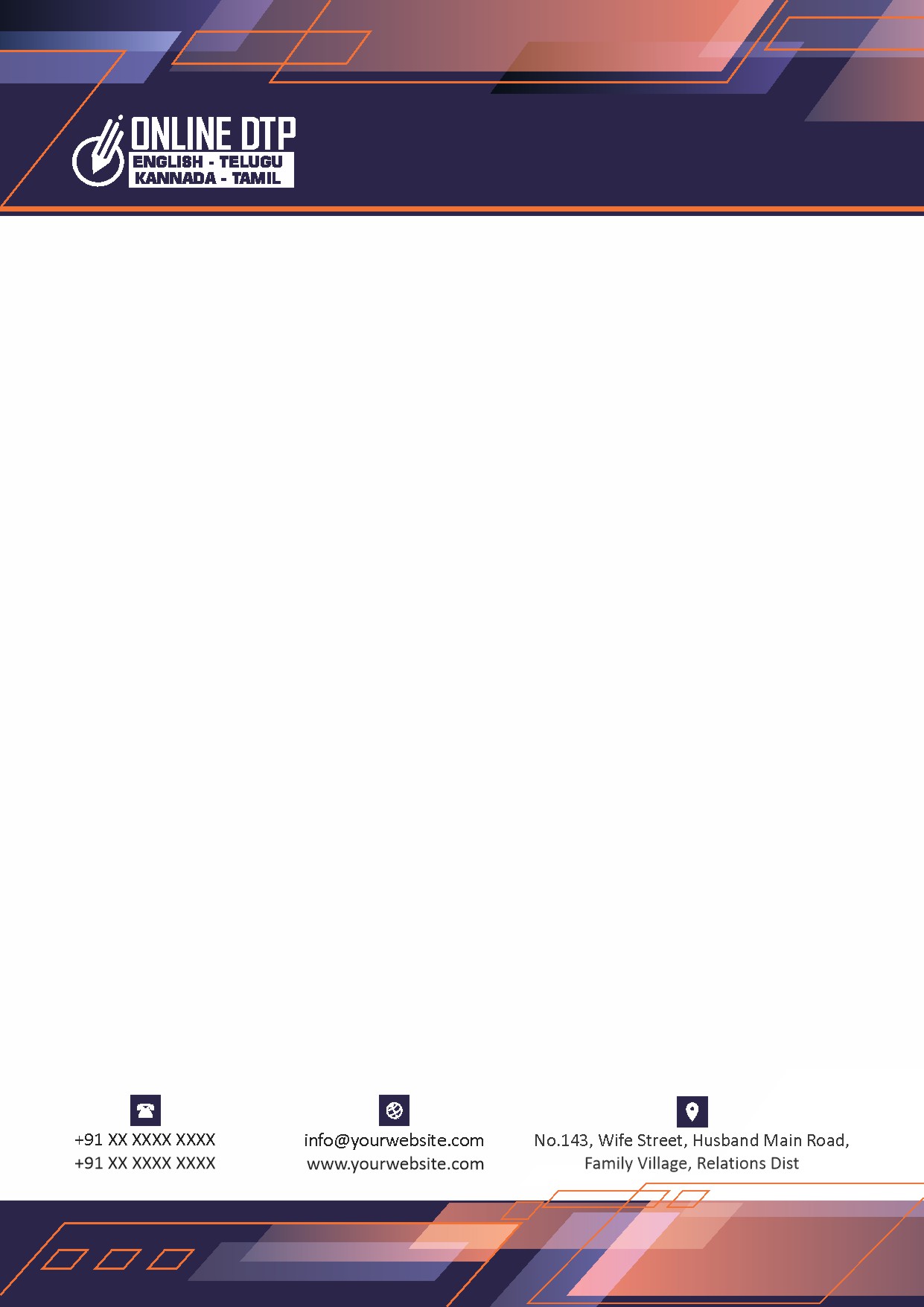 Premium Business Letterhead Design 122