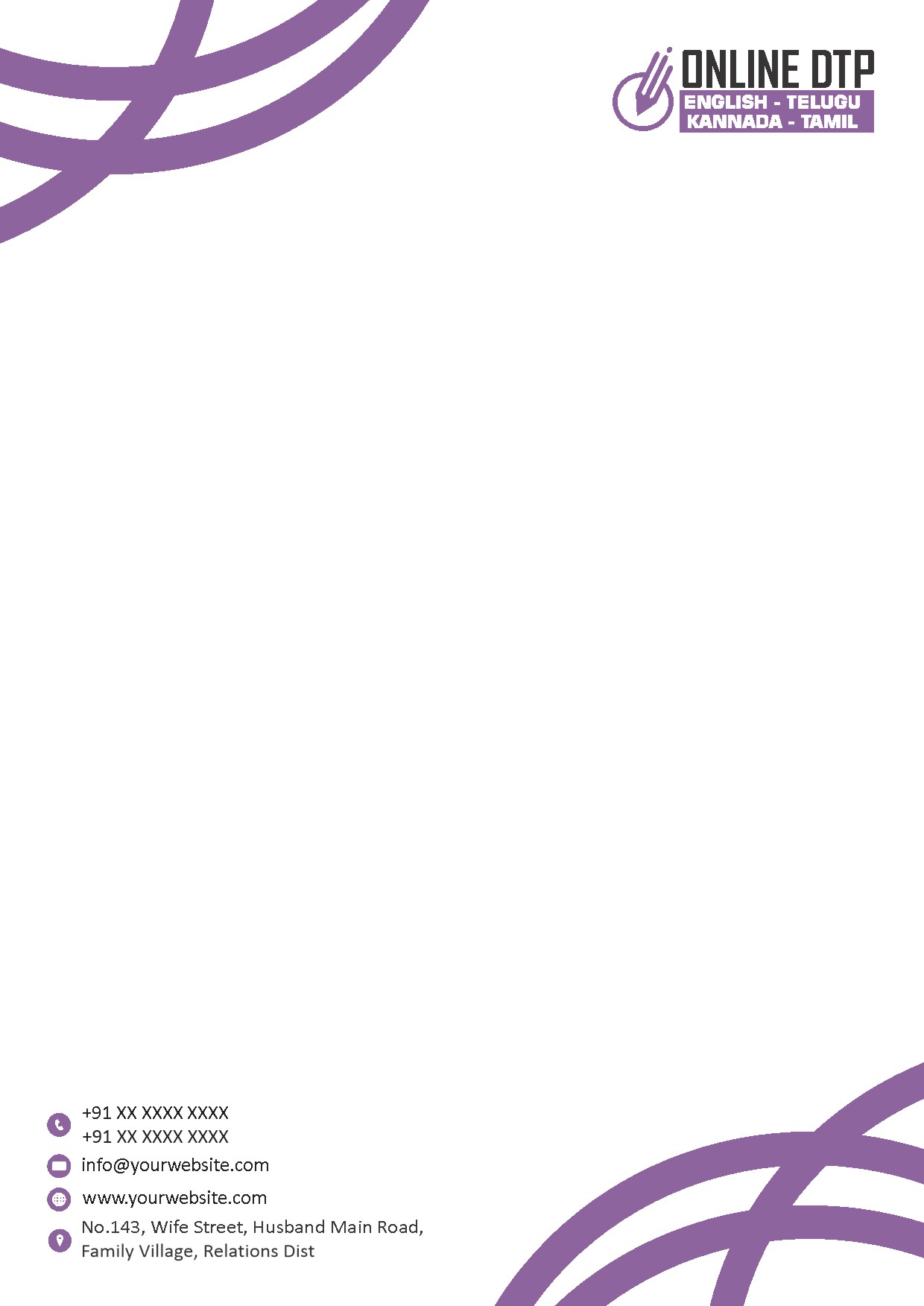 Classic Office Letterhead Design 125